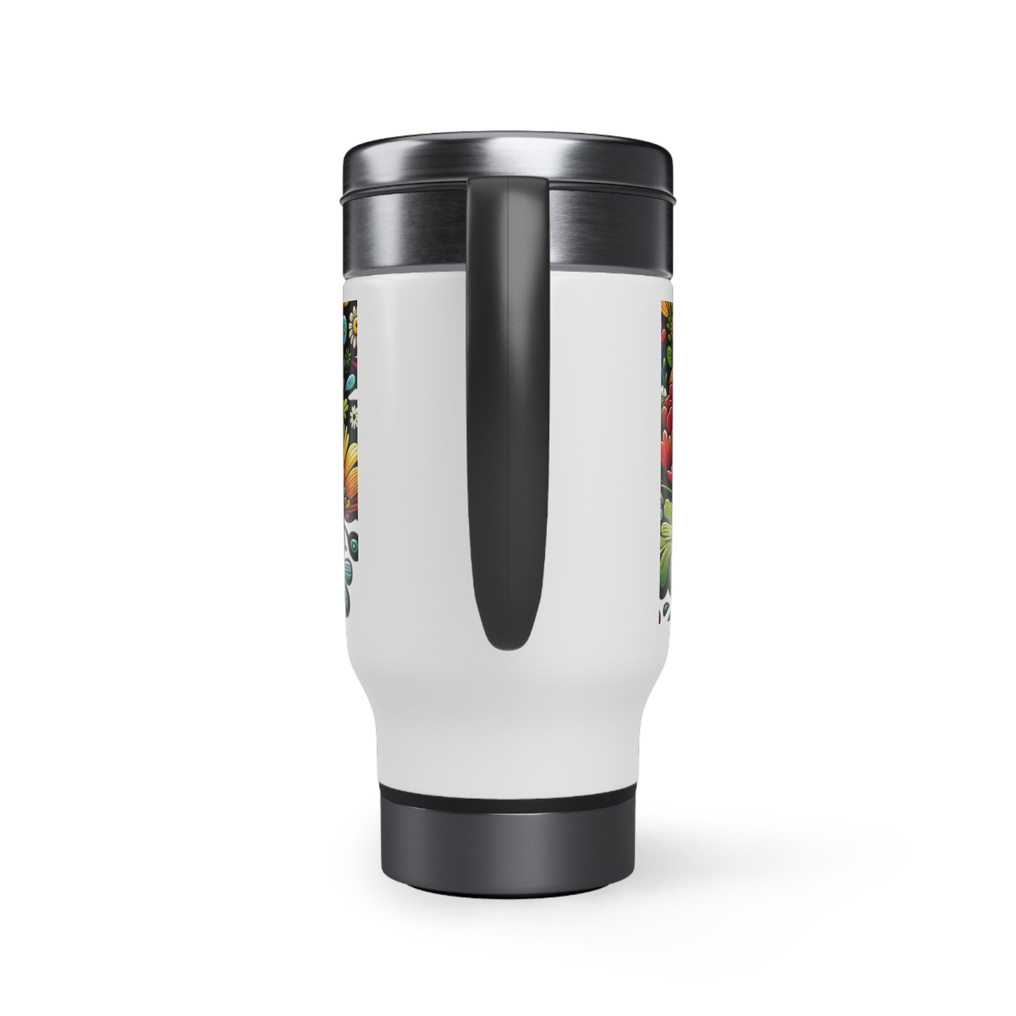 Mom Stainless Steel Travel Mug with Handle, 14oz