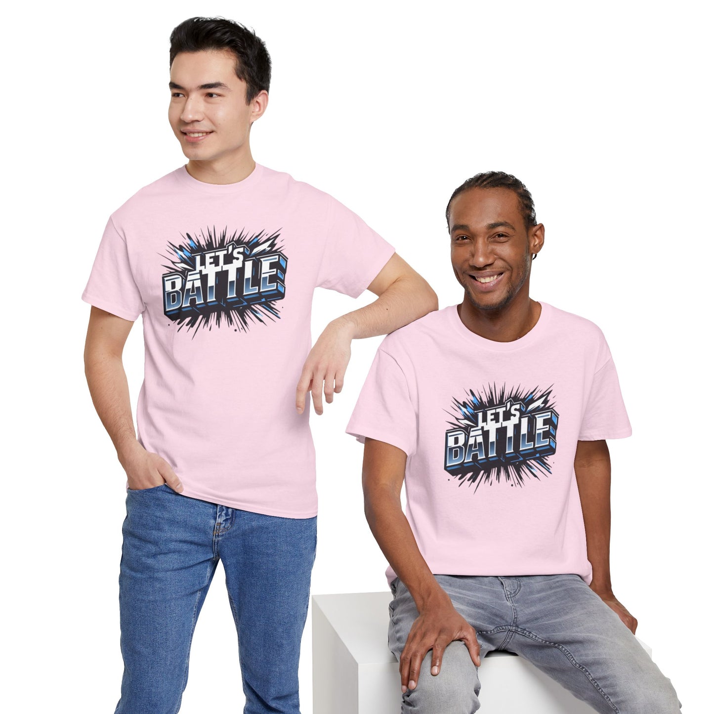 Heavy Cotton Tshirt for Male and Female Lets Battle