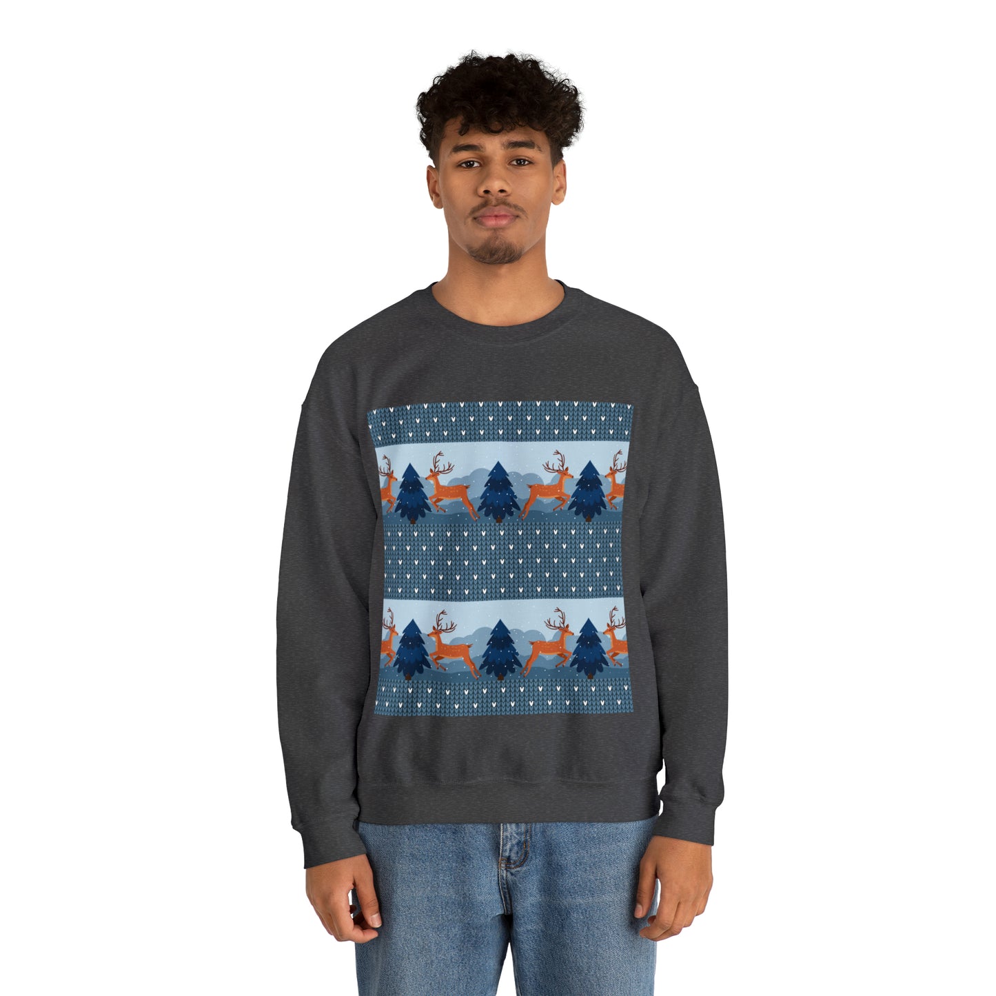 Unisex Heavy Blend™ Crewneck Christmas Ugly Sweatshirt22