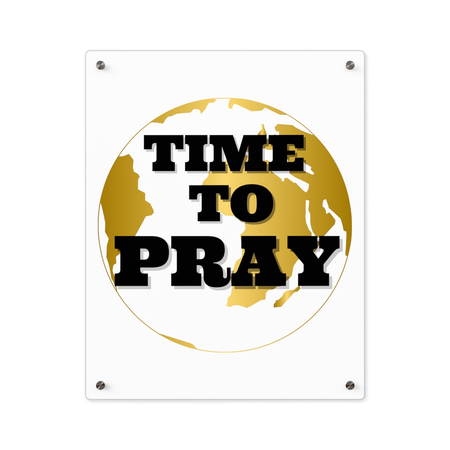 Acrylic Wall Art Panels Time to Pray Design