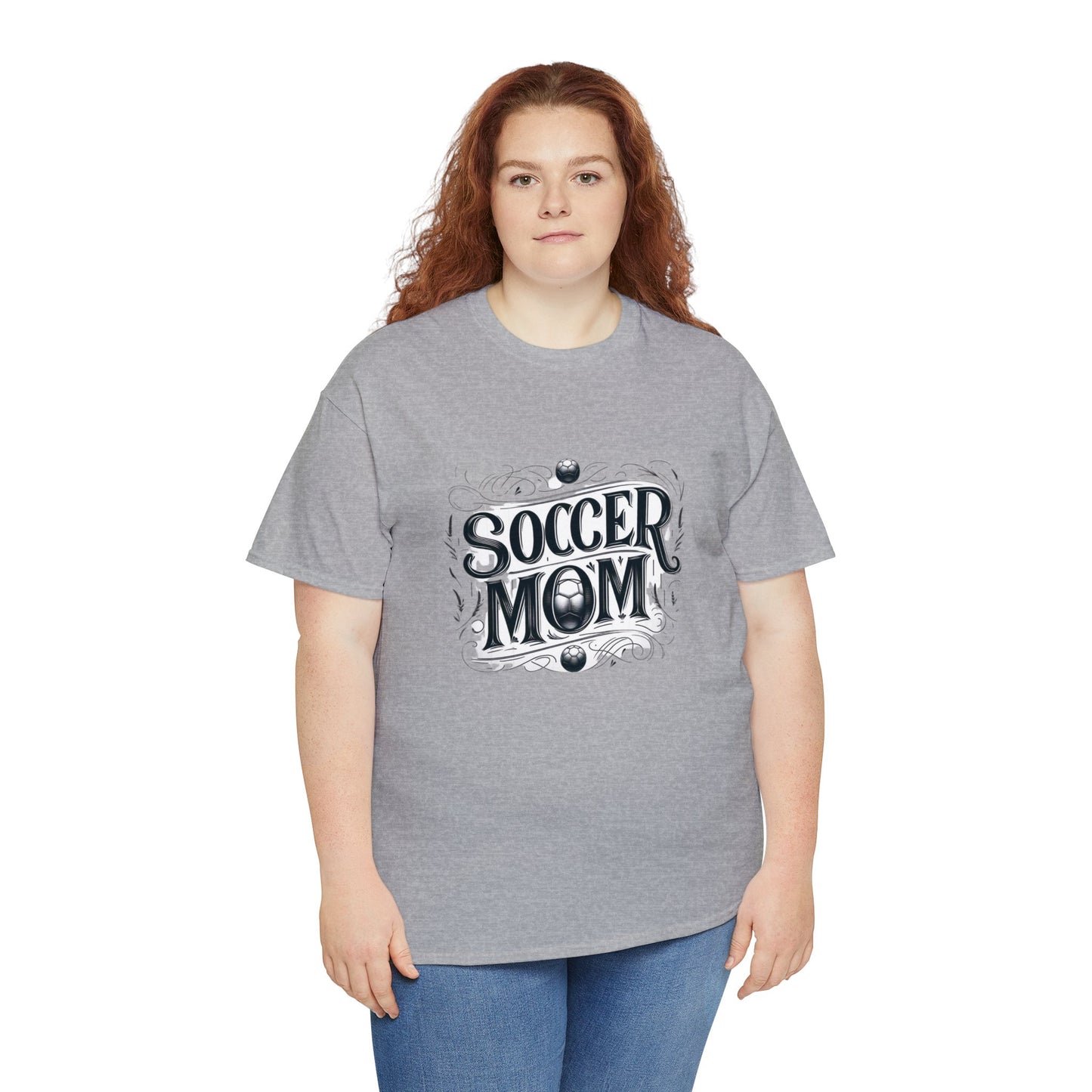 Soccer Mom Black Design Unisex Heavy Cotton Tee