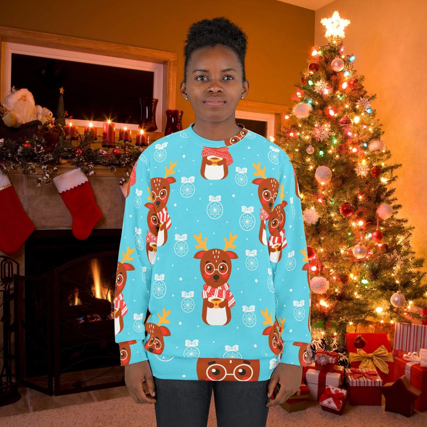 Christmas Ugly Sweater All Over Print Unisex Sweatshirt 2