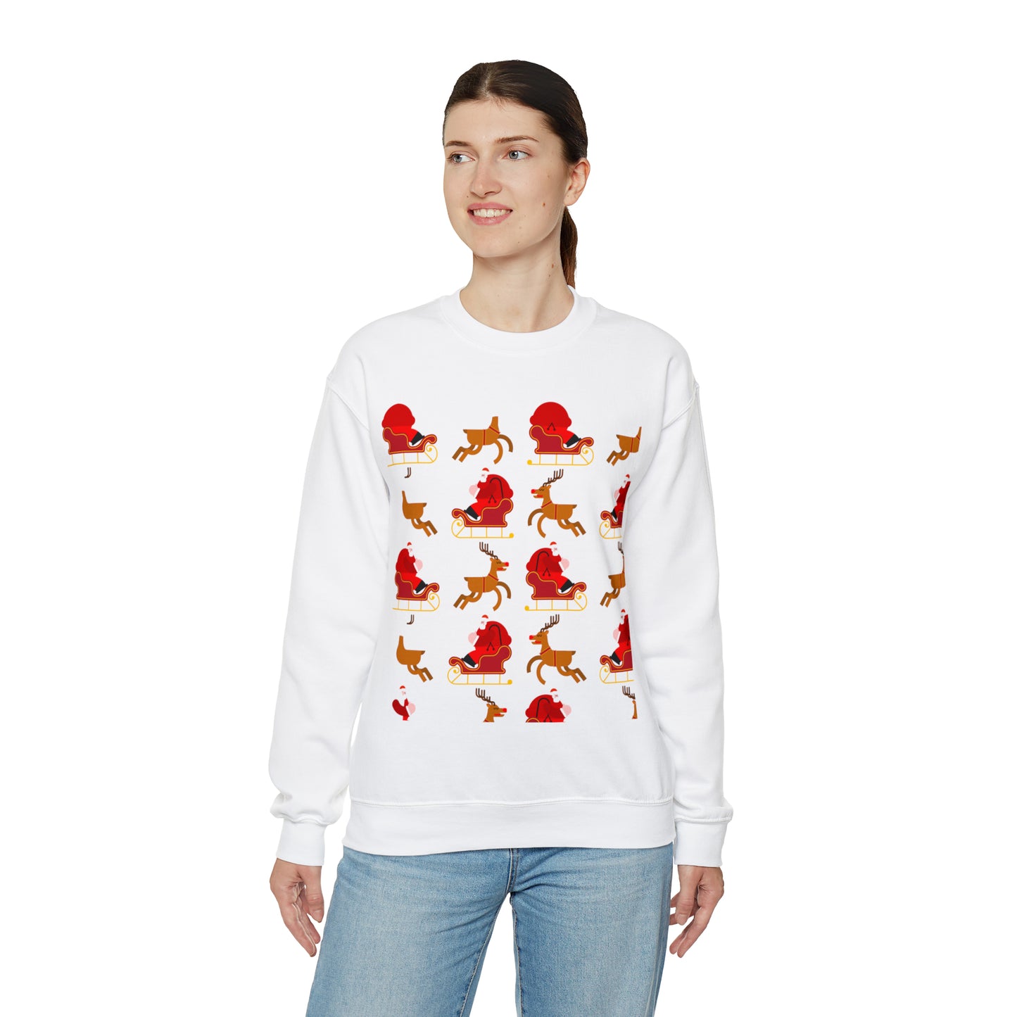 Unisex Heavy Blend™ Crewneck Christmas Ugly Sweatshirt23