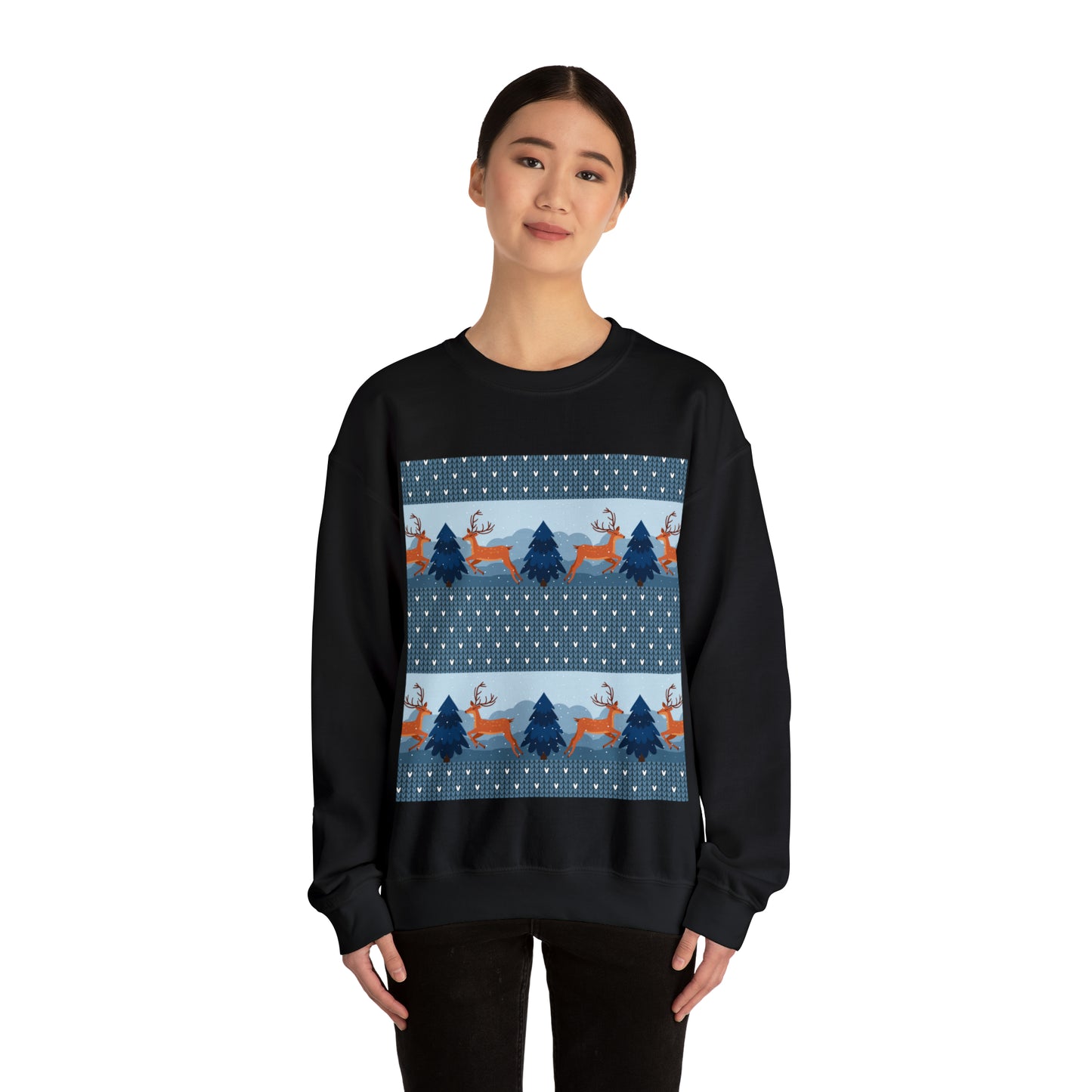 Unisex Heavy Blend™ Crewneck Christmas Ugly Sweatshirt22