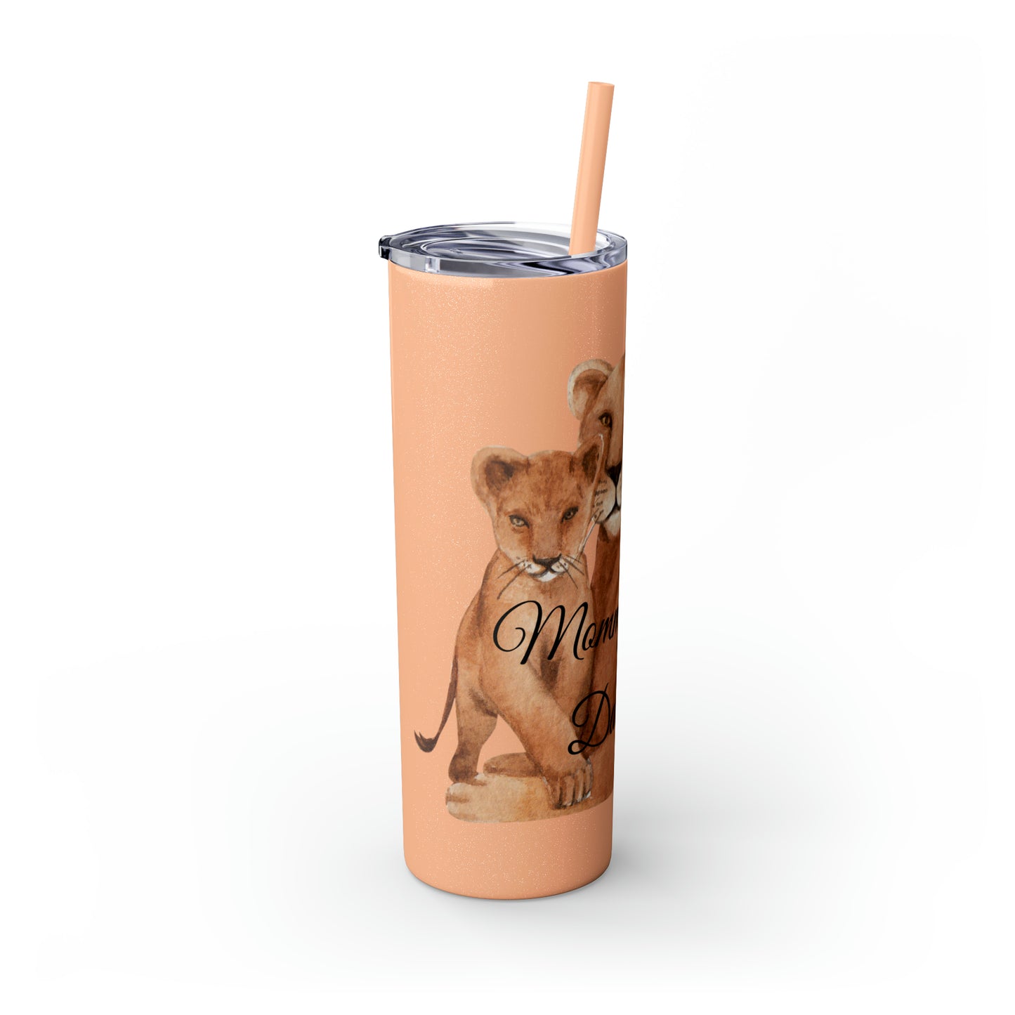 Skinny Tumbler with Straw 20oz - Lion