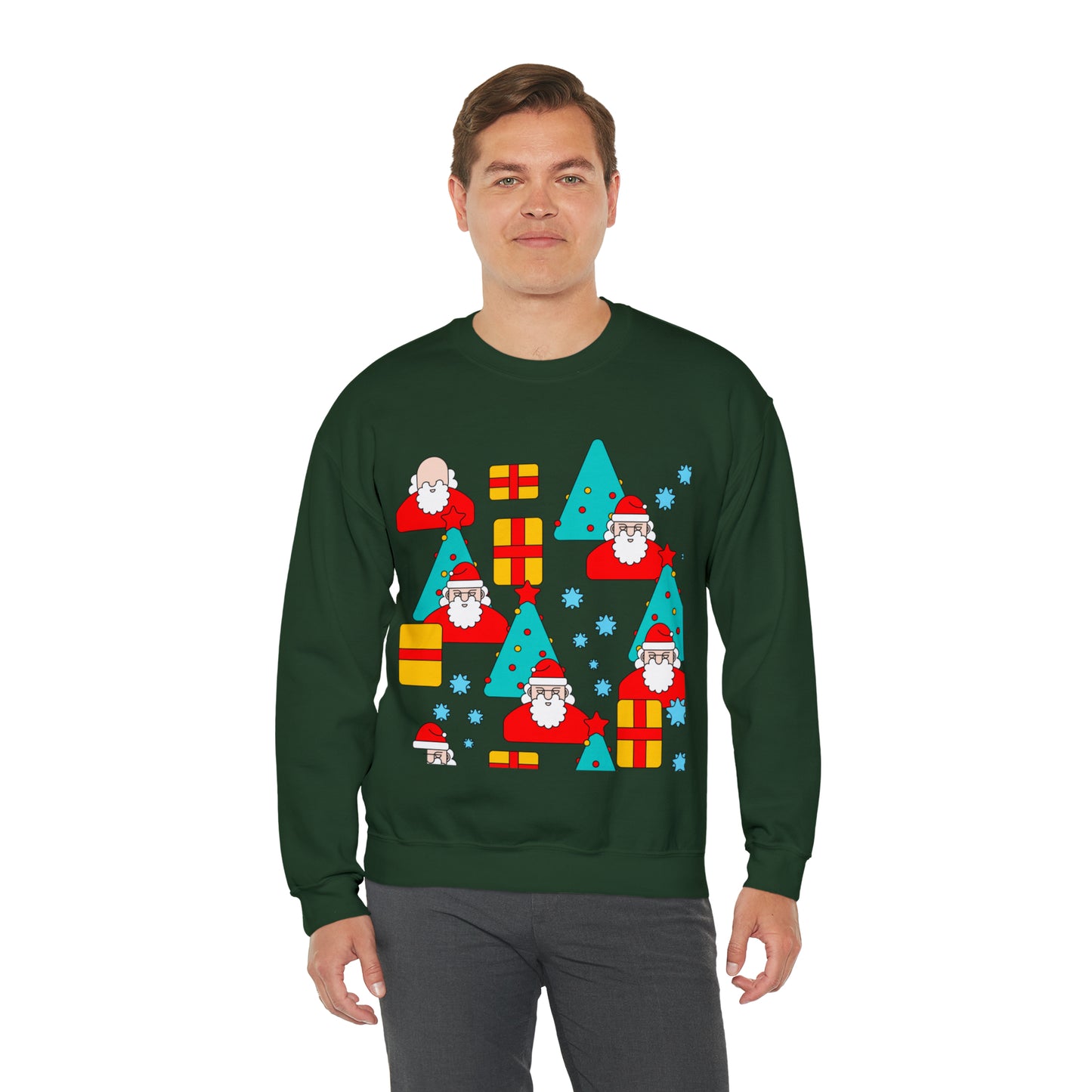 Unisex Heavy Blend™ Crewneck Christmas Ugly Sweatshirt20