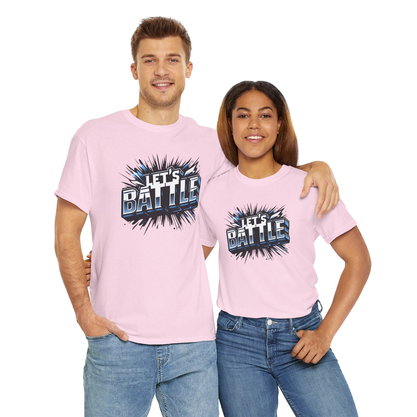 Heavy Cotton Tshirt for Male and Female Lets Battle