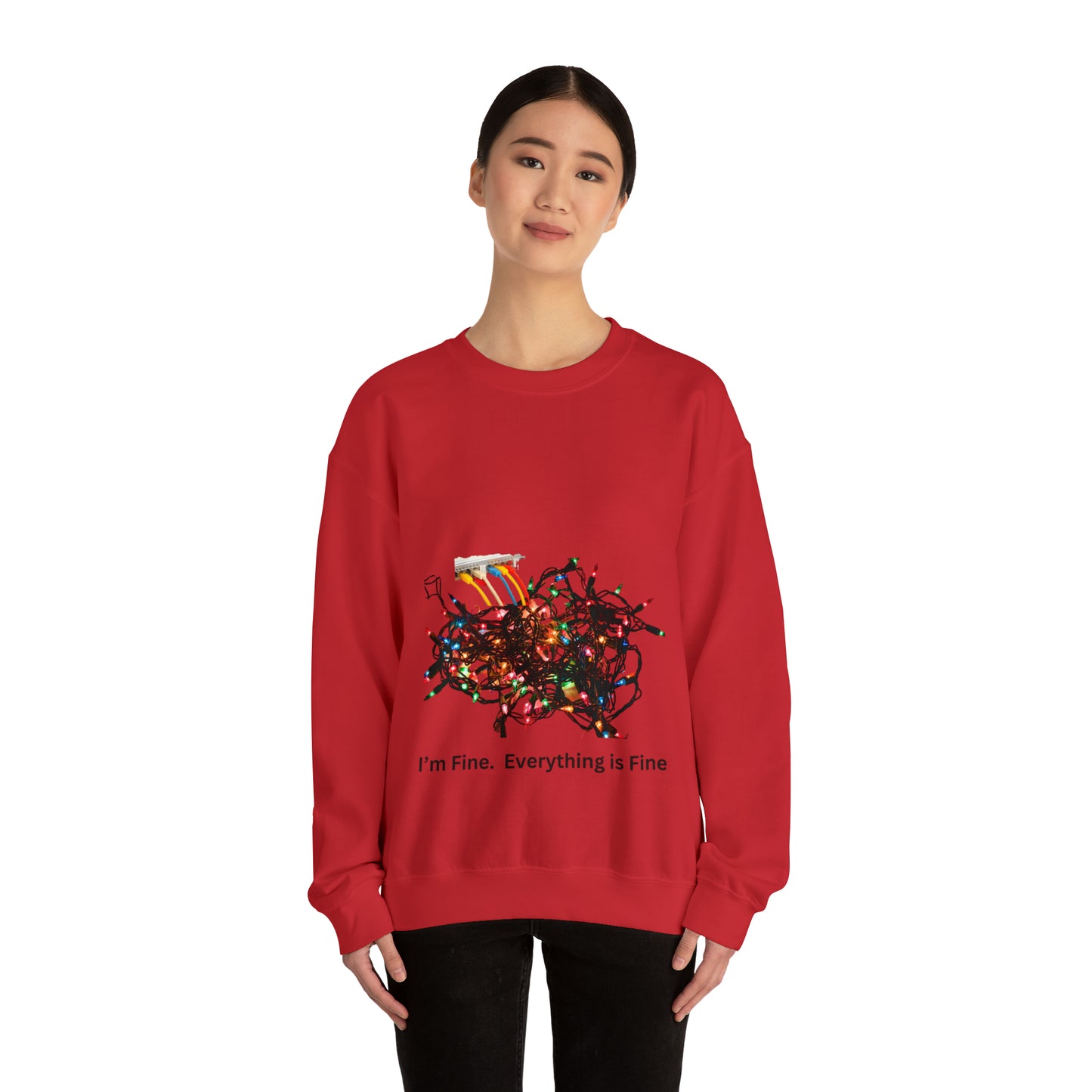 I'm Fine Everything is Fine-Christmas Ugly Sweater