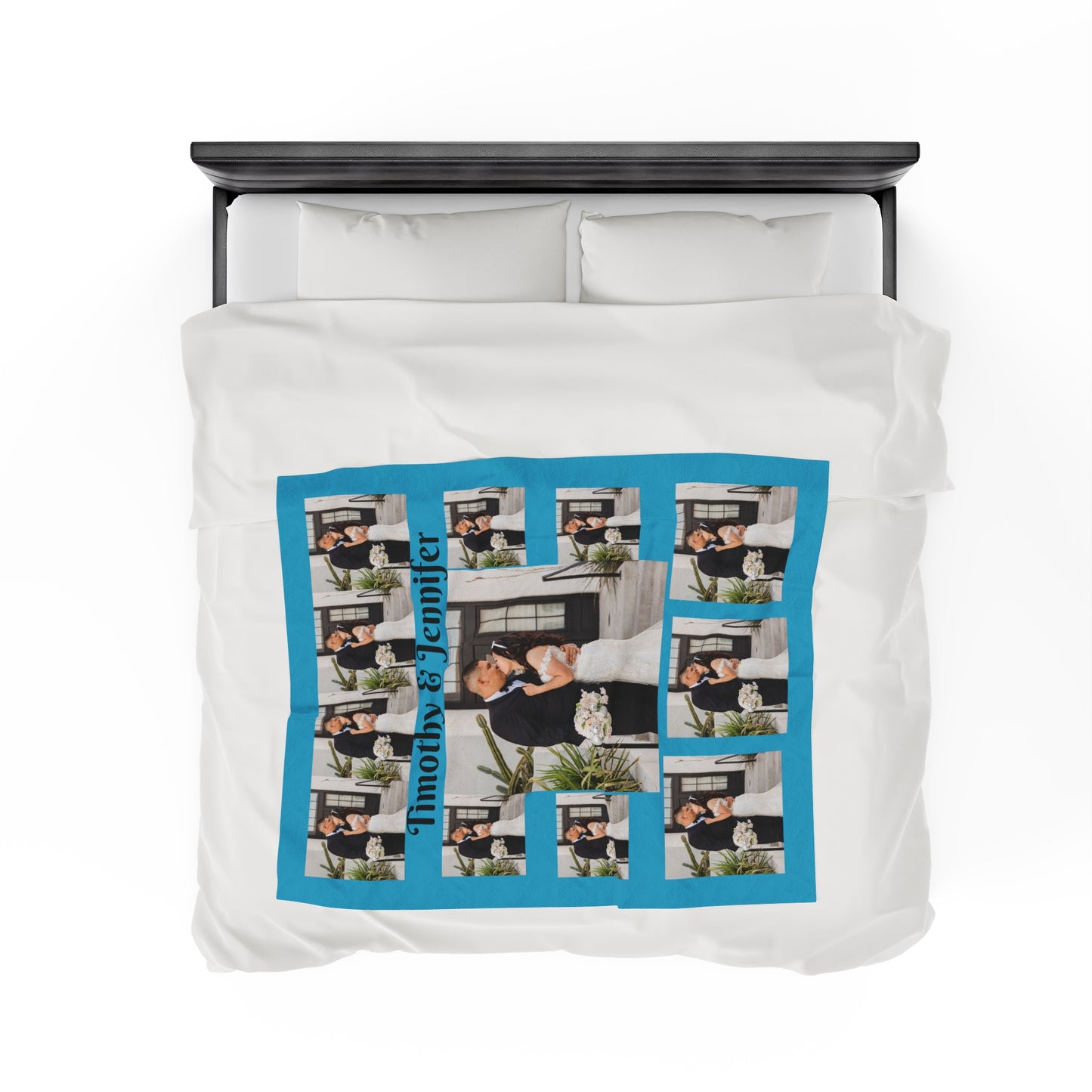 Personalize Photo Blanket with Your Own Theme Wedding Blanket First Date Blanket Anniversary Blanket