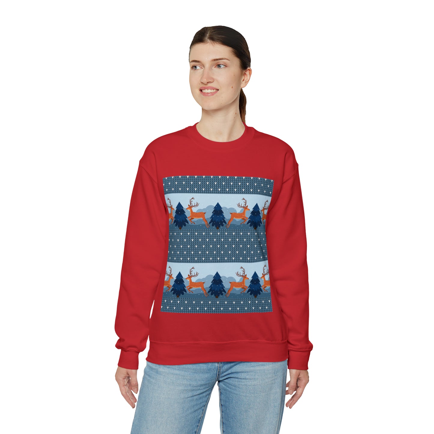 Unisex Heavy Blend™ Crewneck Christmas Ugly Sweatshirt22