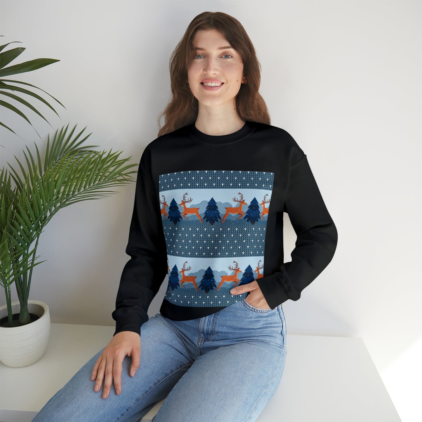 Unisex Heavy Blend™ Crewneck Christmas Ugly Sweatshirt22