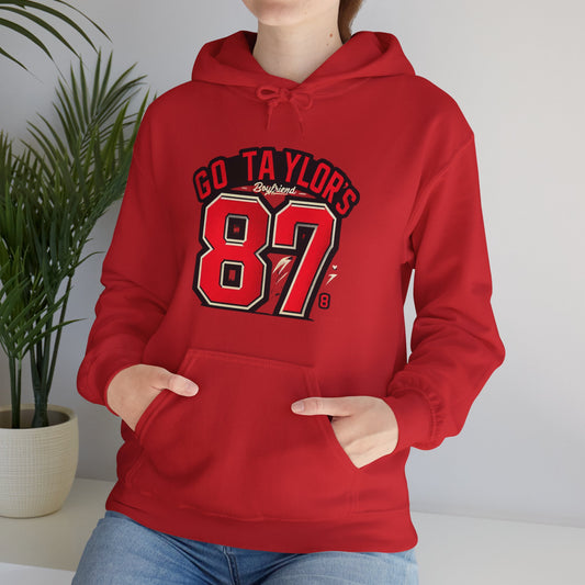 Go Taylor's Boyfriend Hoodie Heavy Blend Hooded Sweatshirt Travis Kelce and Taylor Swift