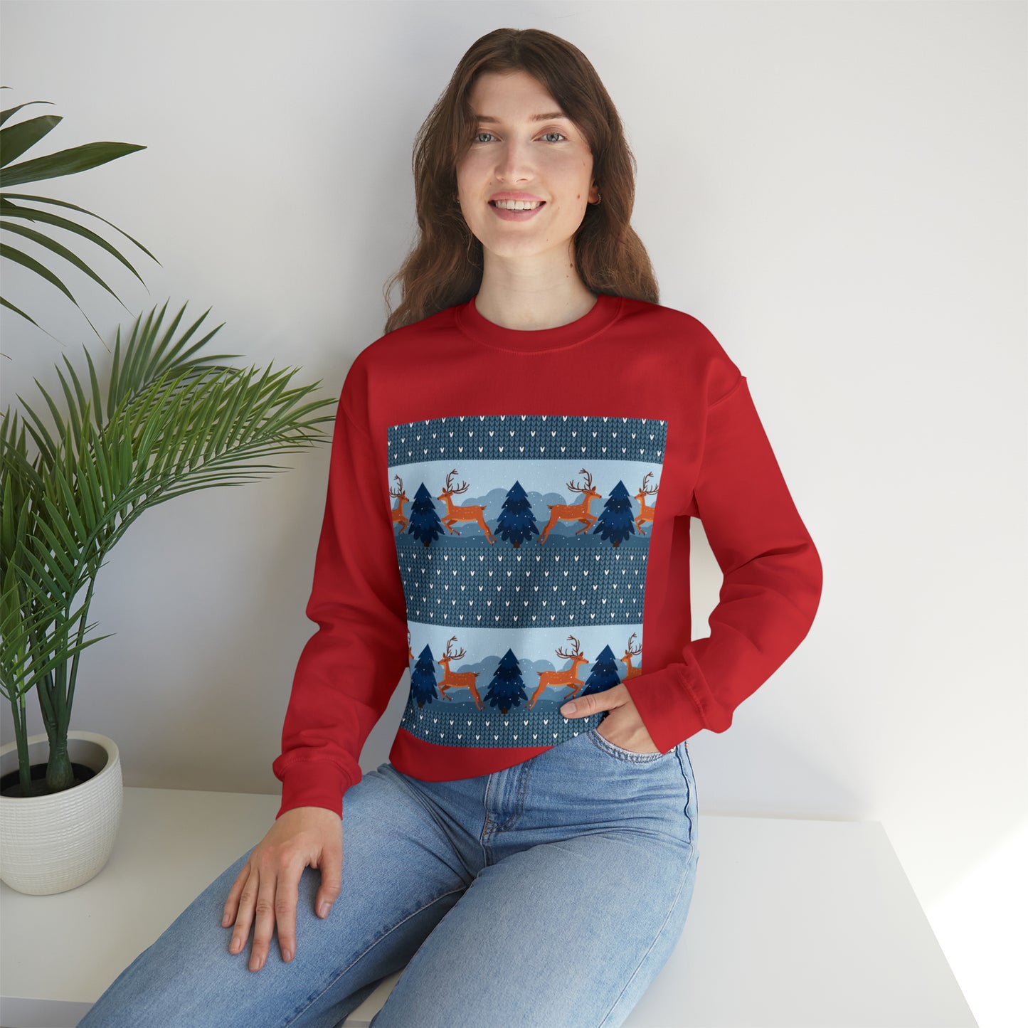 Unisex Heavy Blend™ Crewneck Christmas Ugly Sweatshirt22