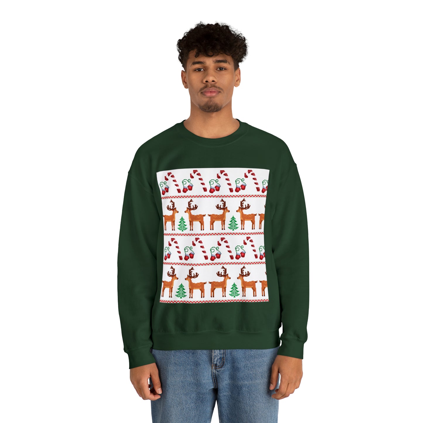 Unisex Heavy Blend™ Crewneck Christmas Ugly Sweatshirt24