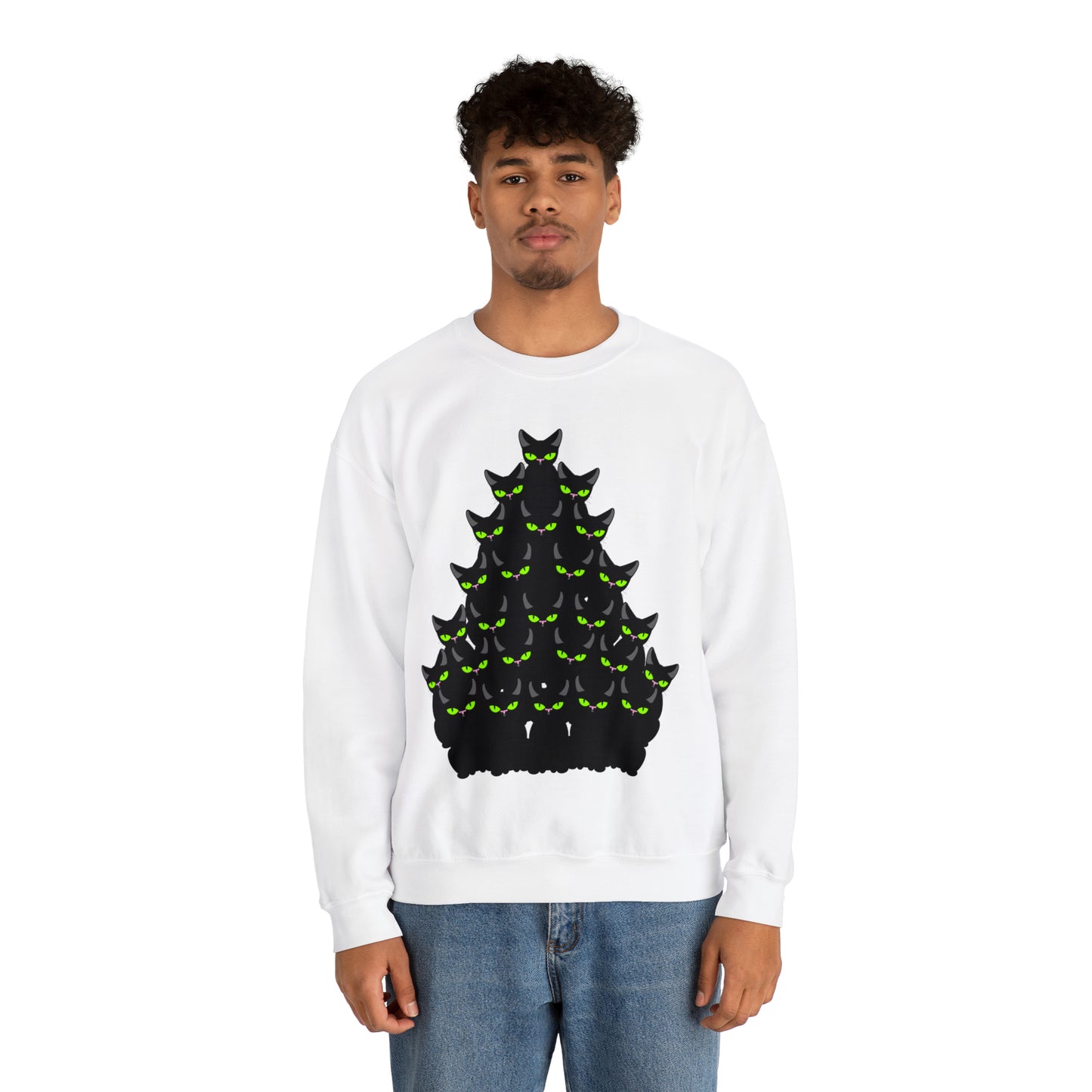 Unisex Heavy Blend™ Crewneck Christmas Ugly Sweatshirt13