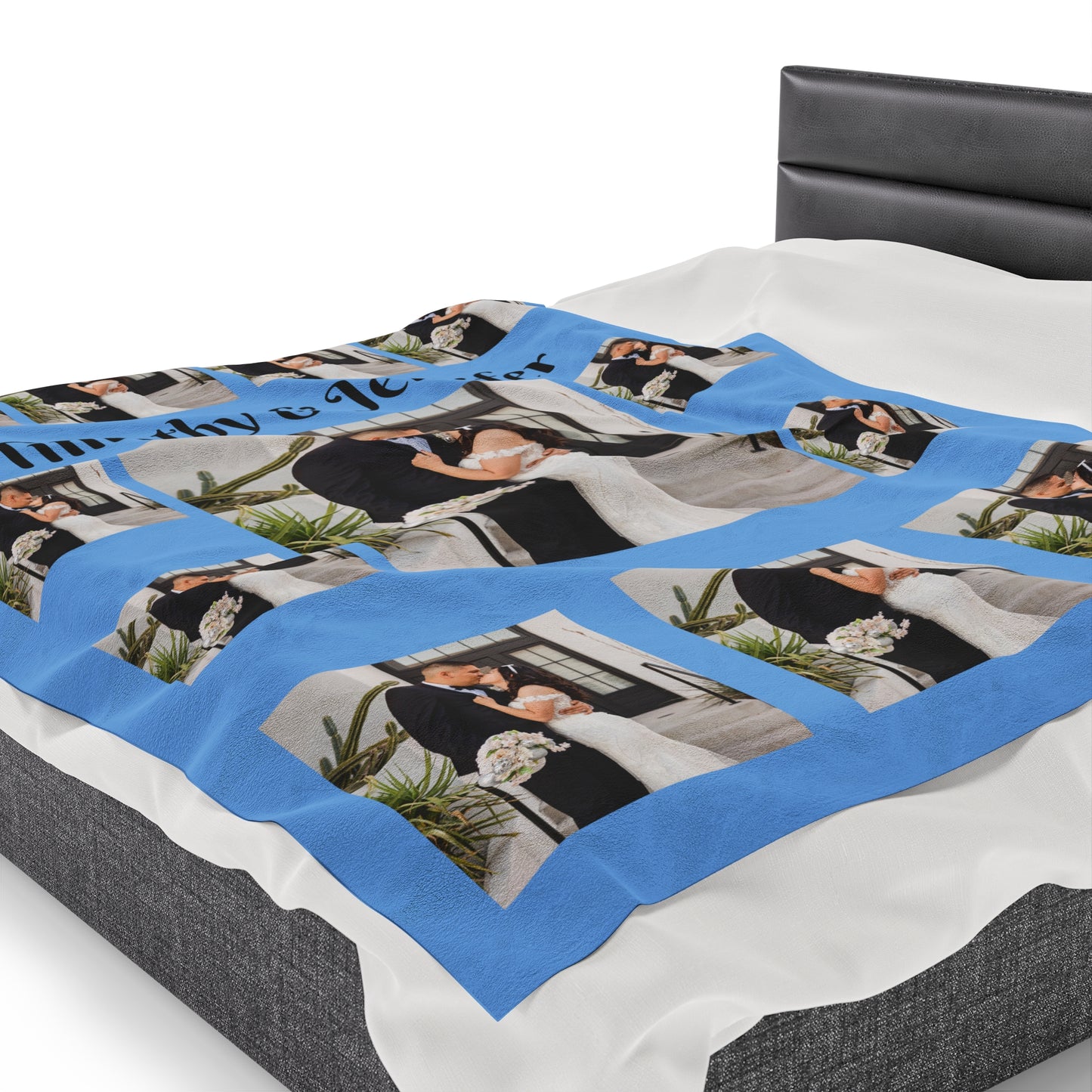 Personalize Photo Blanket with Your Own Theme Wedding Blanket First Date Blanket Anniversary Blanket