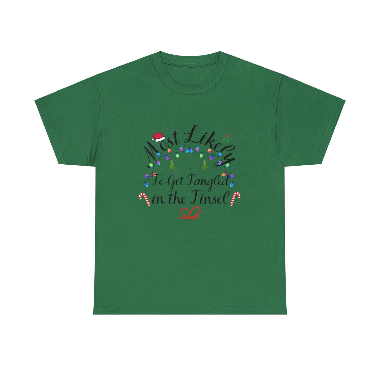 Christmas Ugly Tees Unisex Heavy Cotton Tee in the Tinsel