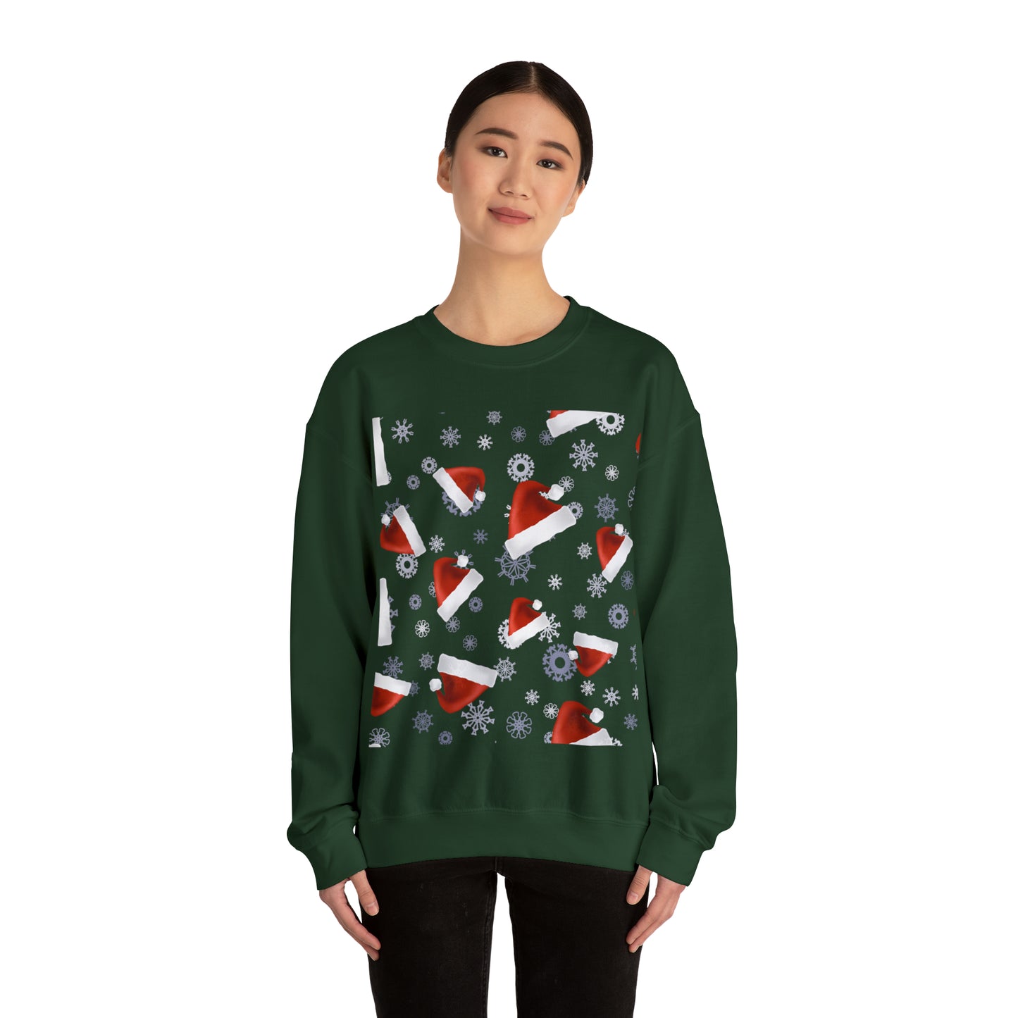 Unisex Heavy Blend™ Crewneck Christmas Ugly Sweatshirt18