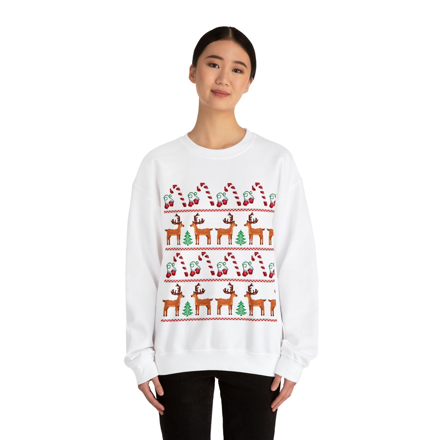 Unisex Heavy Blend™ Crewneck Christmas Ugly Sweatshirt24