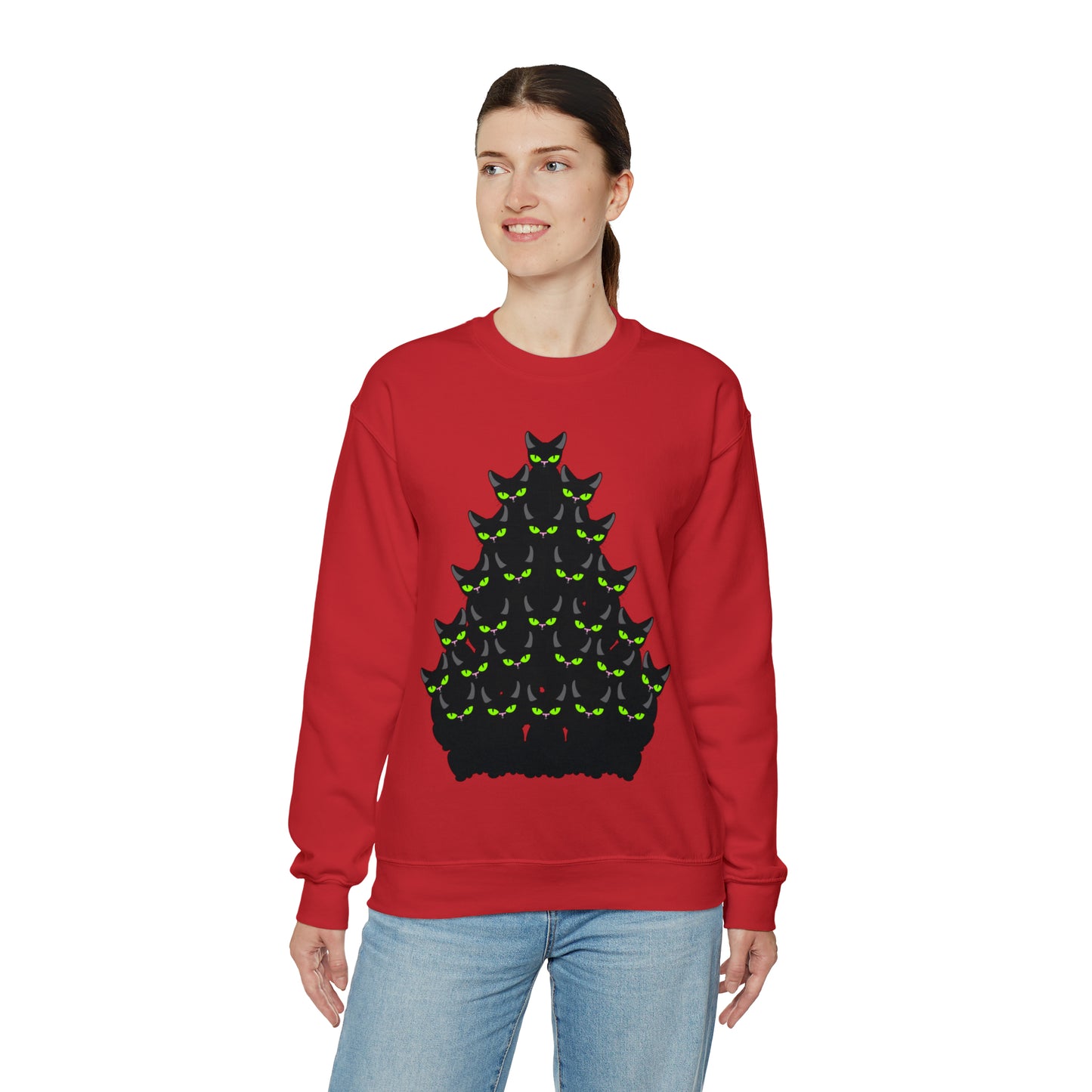 Unisex Heavy Blend™ Crewneck Christmas Ugly Sweatshirt13