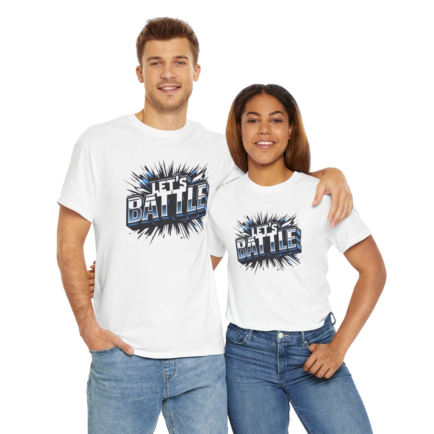 Heavy Cotton Tshirt for Male and Female Lets Battle