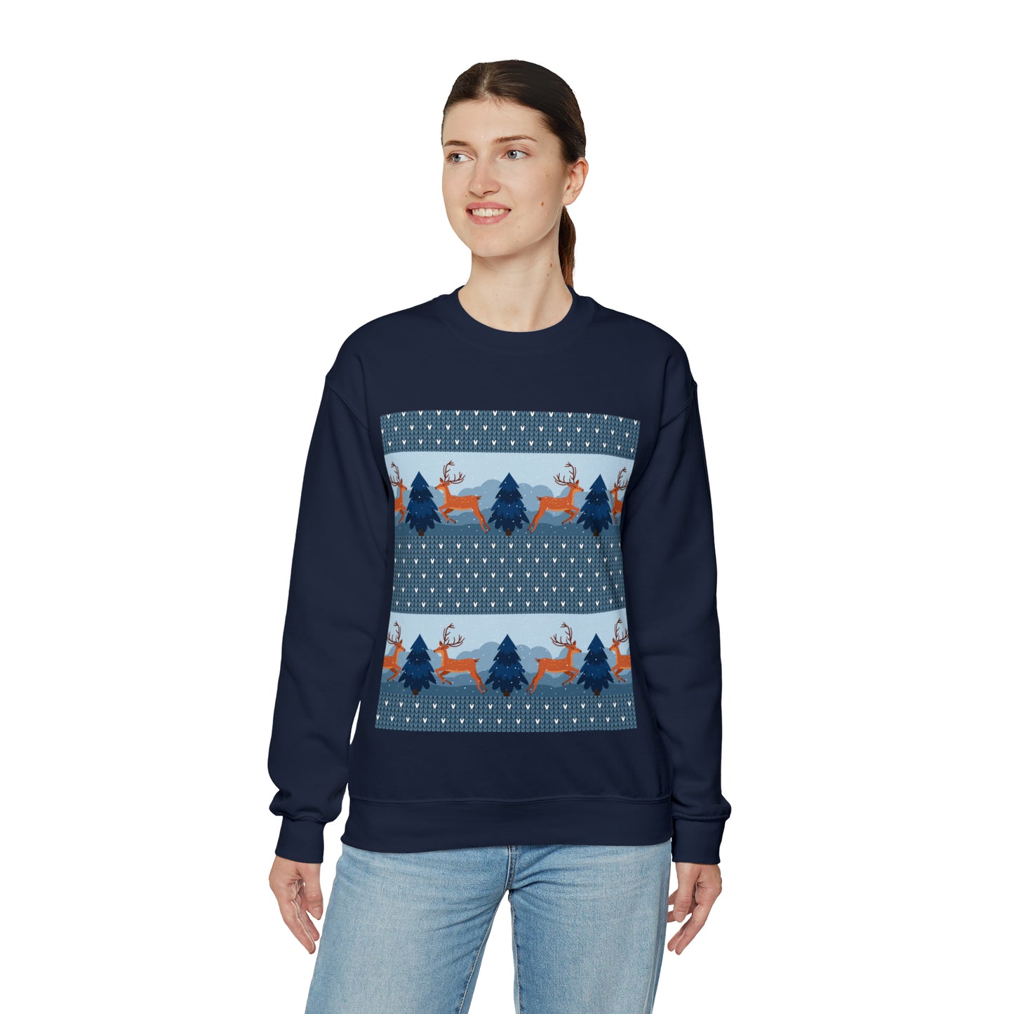 Unisex Heavy Blend™ Crewneck Christmas Ugly Sweatshirt22