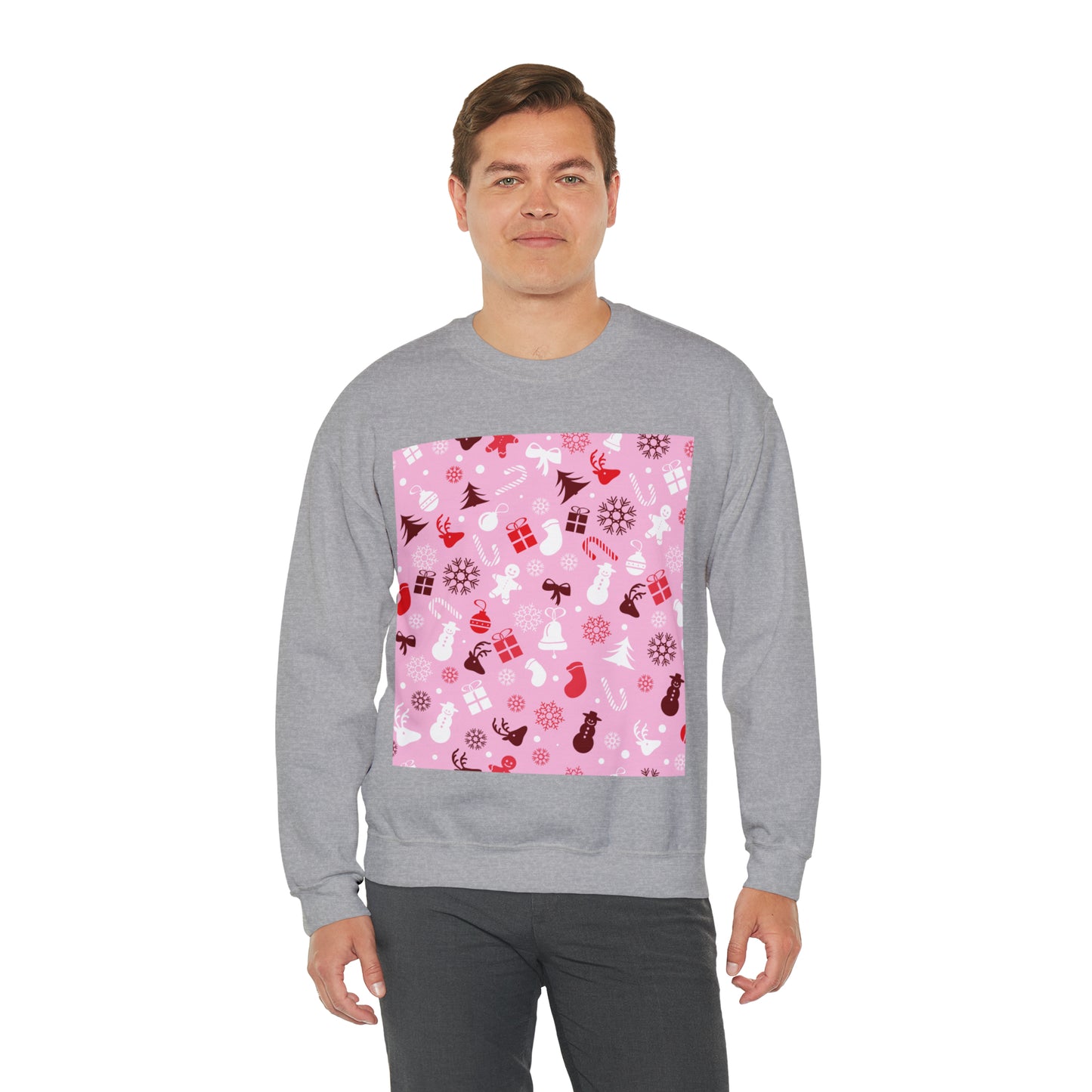 Unisex Heavy Blend™ Crewneck Christmas Ugly Sweatshirt19