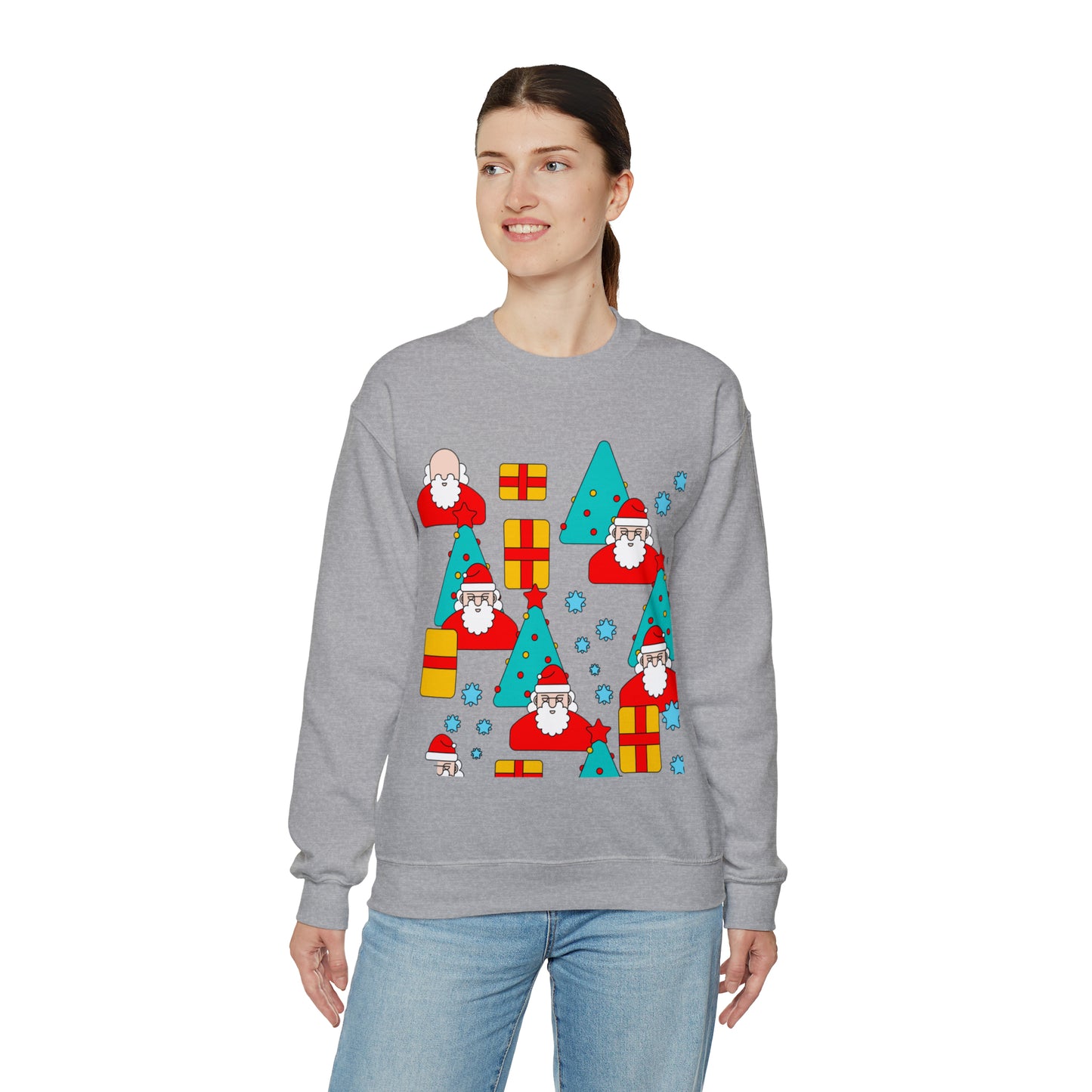 Unisex Heavy Blend™ Crewneck Christmas Ugly Sweatshirt20