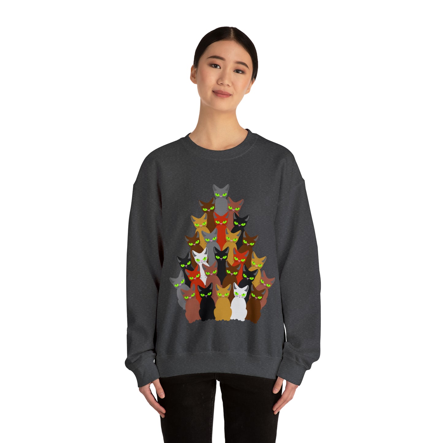 Unisex Heavy Blend™ Crewneck Christmas Ugly Sweatshirt12