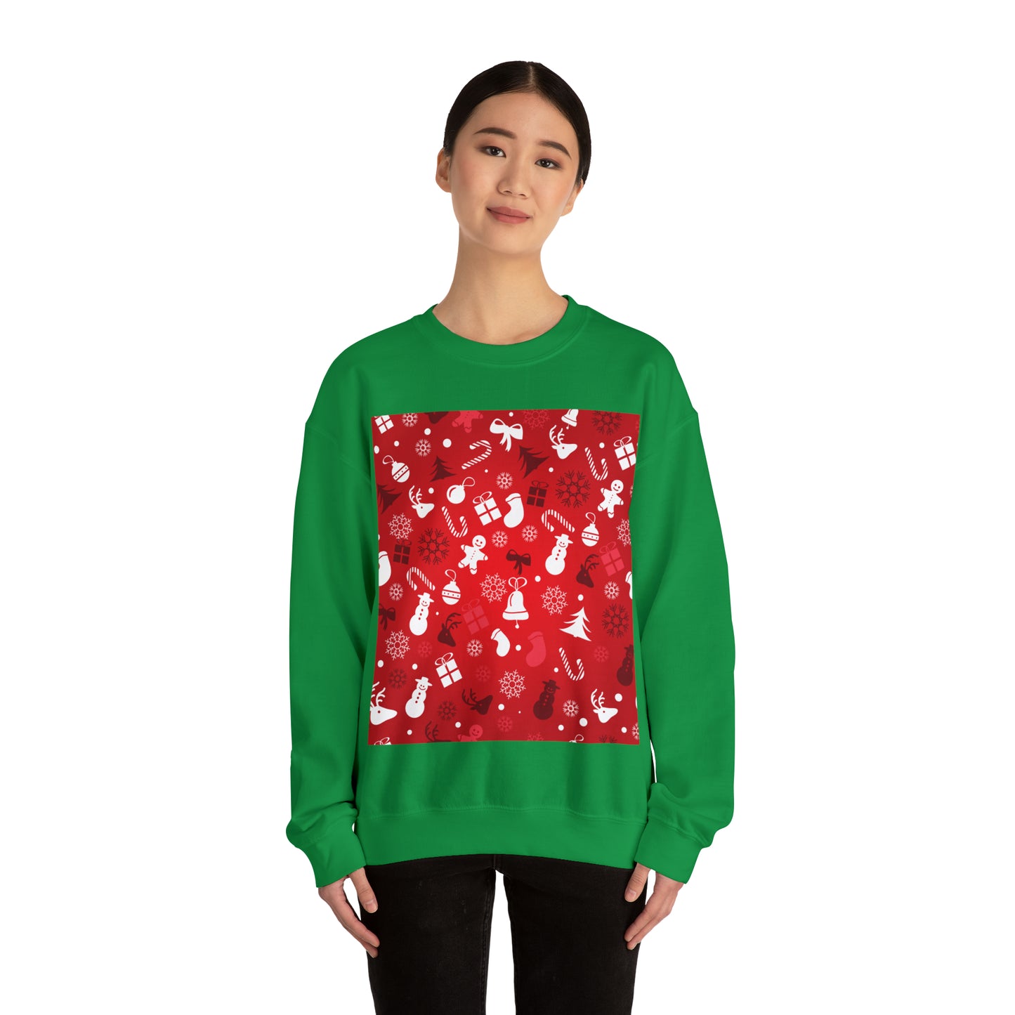 Unisex Heavy Blend™ Crewneck Christmas Ugly Sweatshirt4