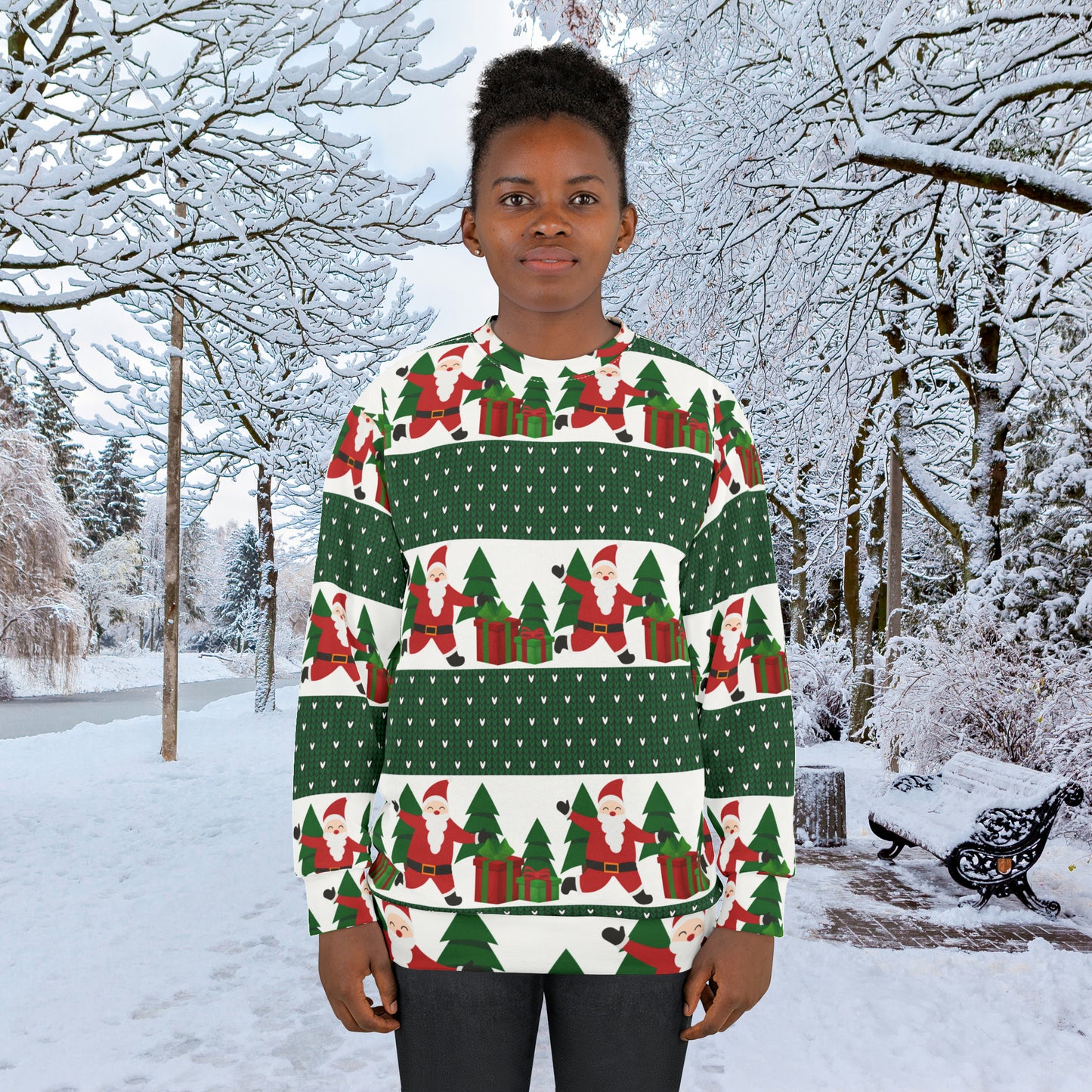 Christmas Ugly Sweater All Over Print Unisex Sweatshirt 9