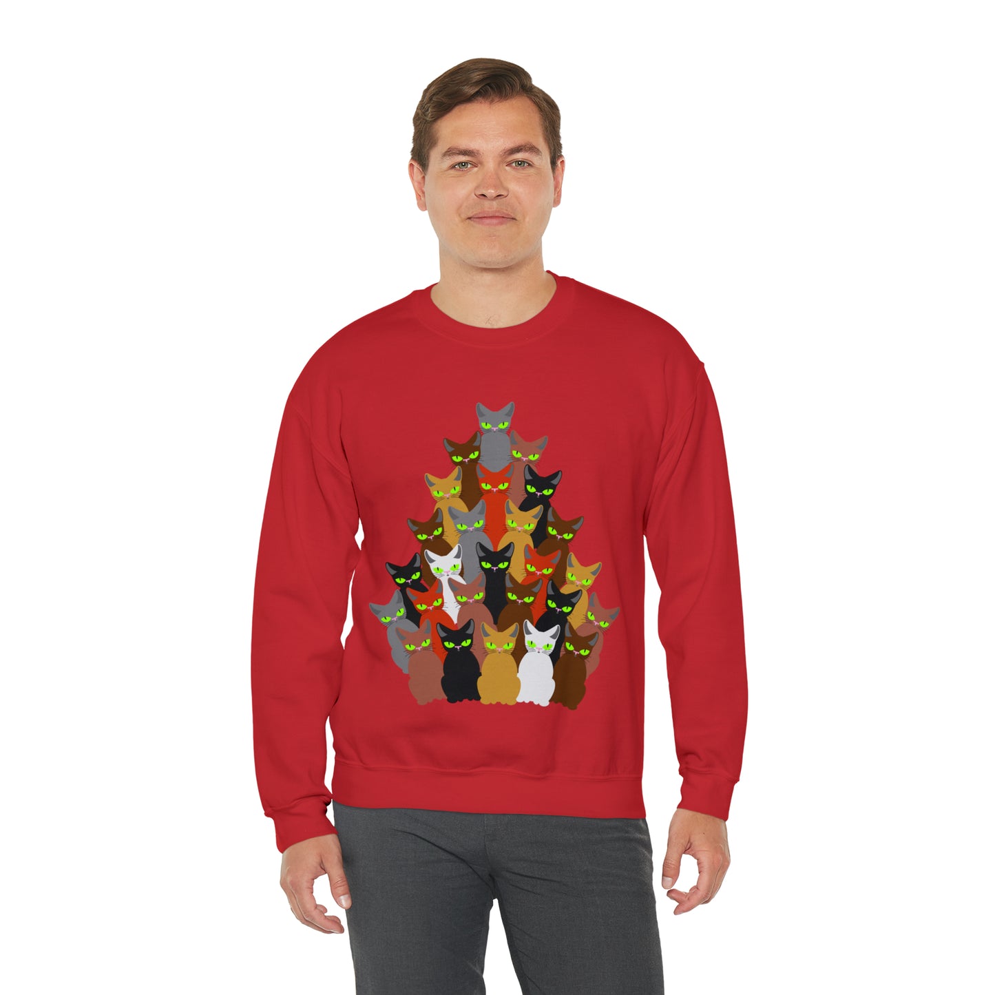 Unisex Heavy Blend™ Crewneck Christmas Ugly Sweatshirt12