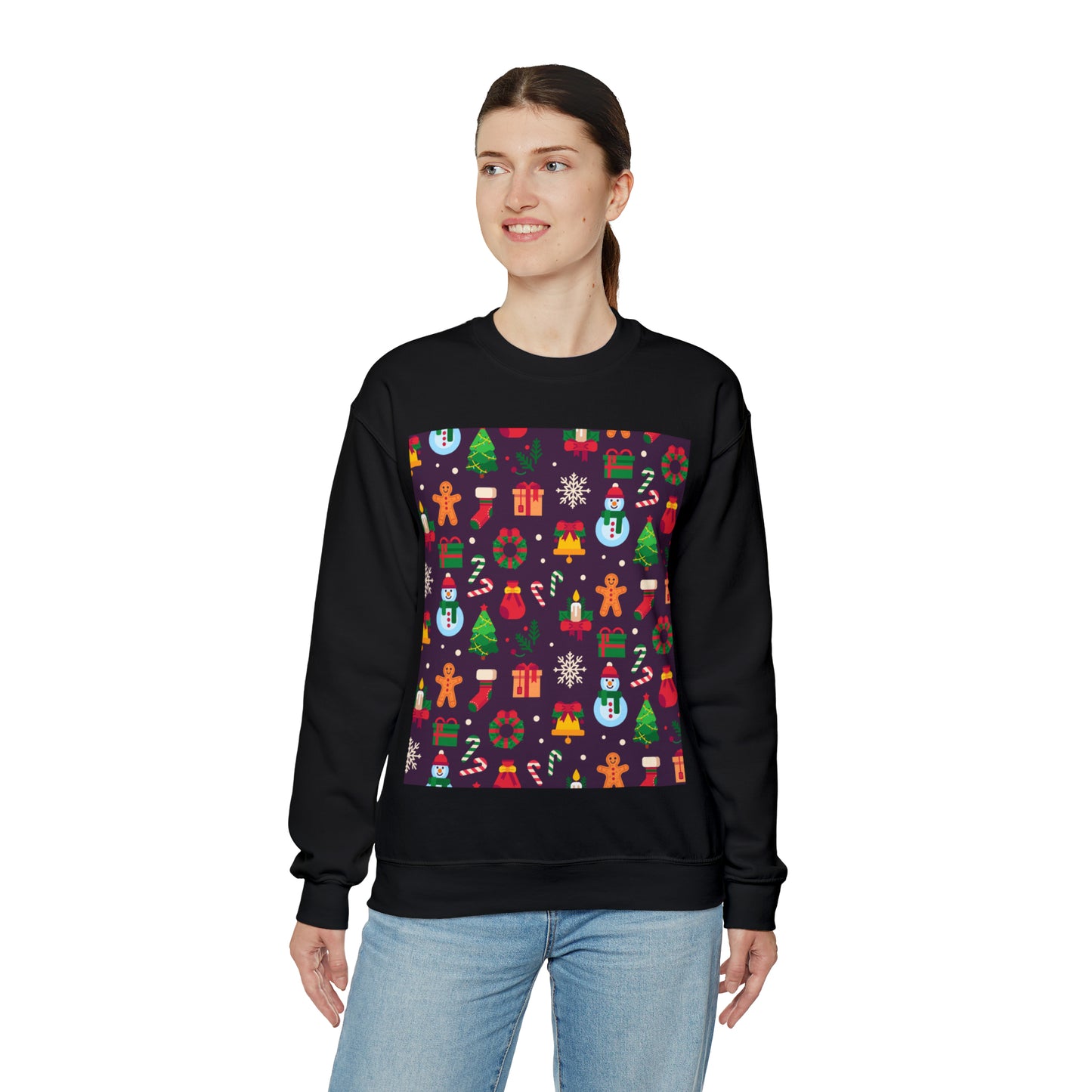 Unisex Heavy Blend™ Crewneck Christmas Ugly Sweatshirt10