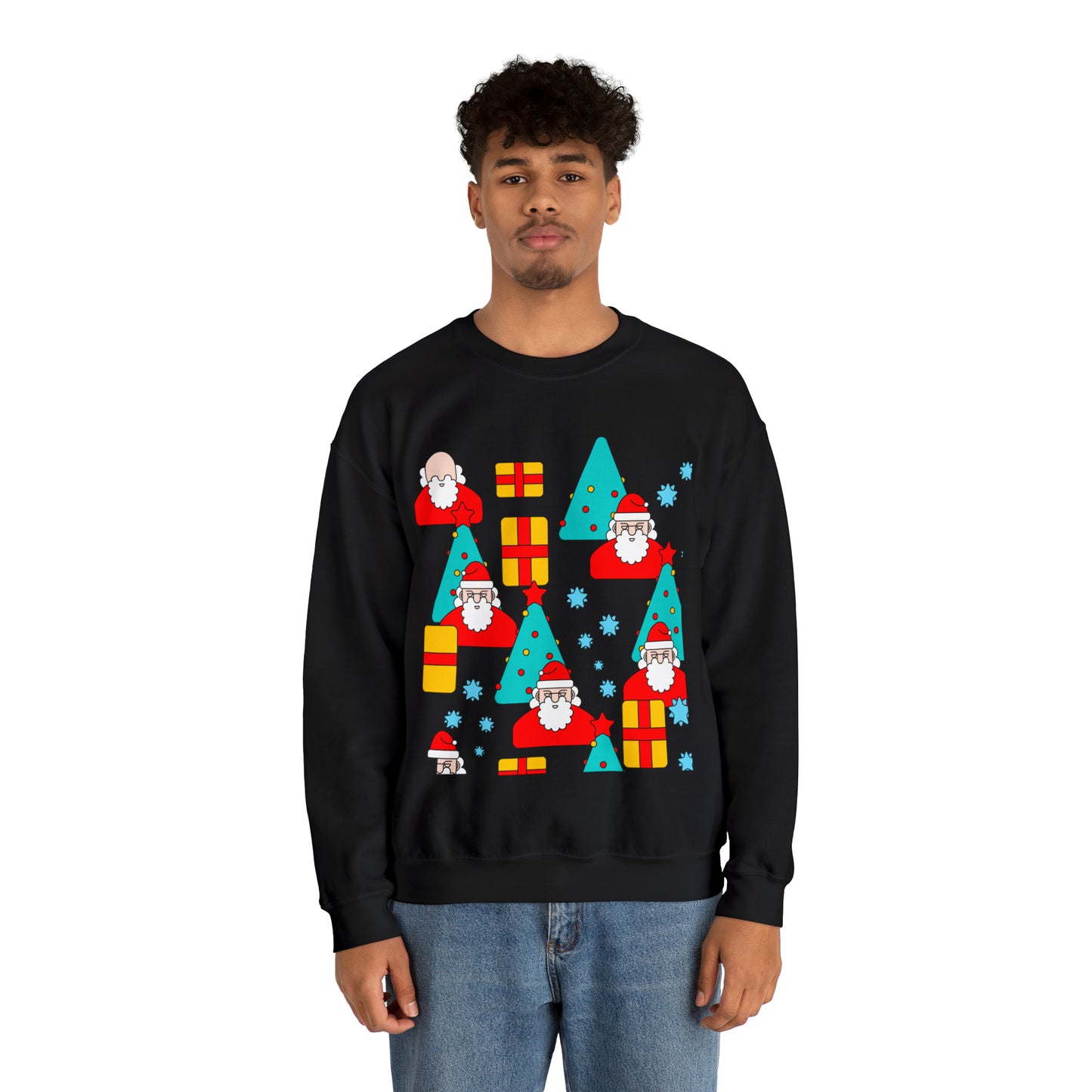 Unisex Heavy Blend™ Crewneck Christmas Ugly Sweatshirt20