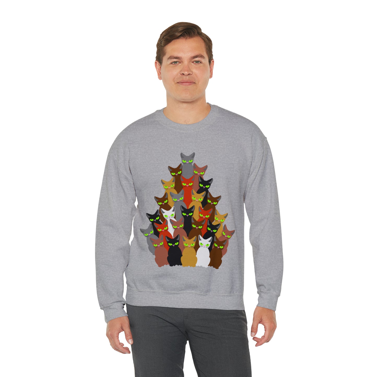 Unisex Heavy Blend™ Crewneck Christmas Ugly Sweatshirt12