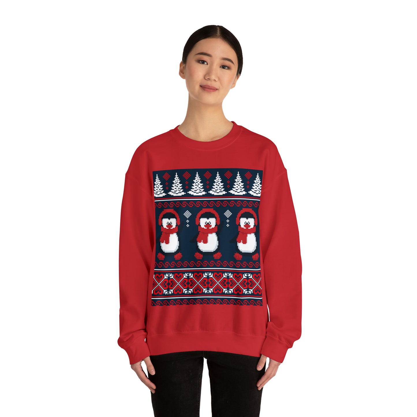 Unisex Heavy Blend™ Crewneck Christmas Ugly Sweatshirt16