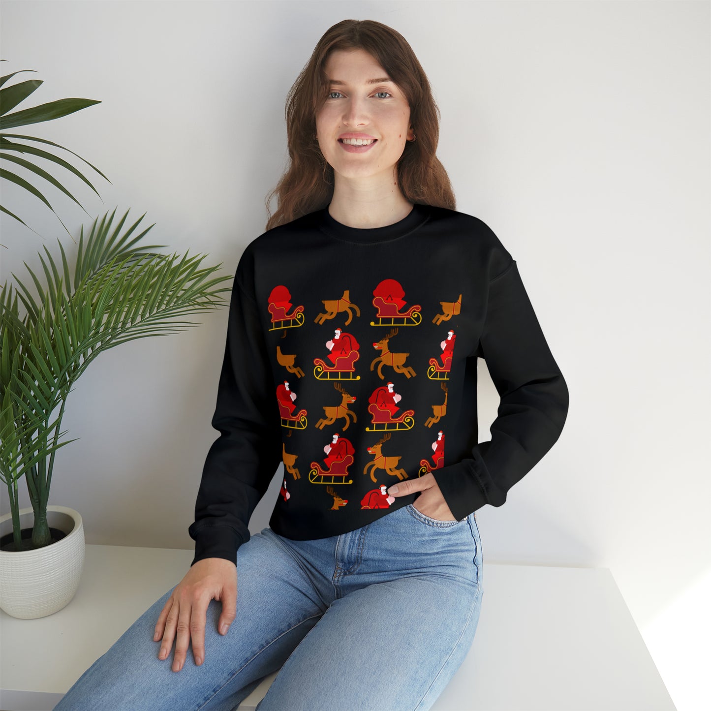 Unisex Heavy Blend™ Crewneck Christmas Ugly Sweatshirt23