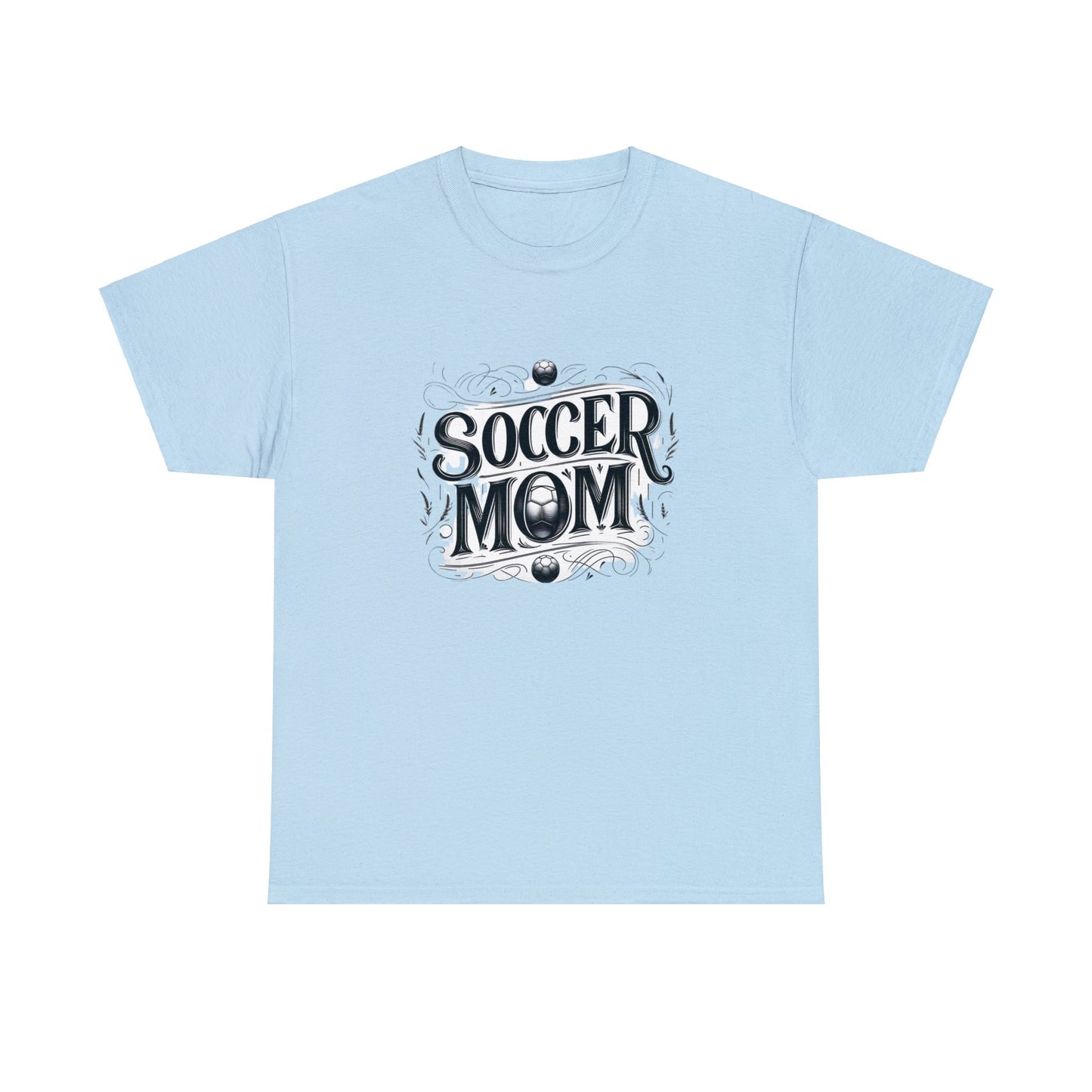 Soccer Mom Black Design Unisex Heavy Cotton Tee