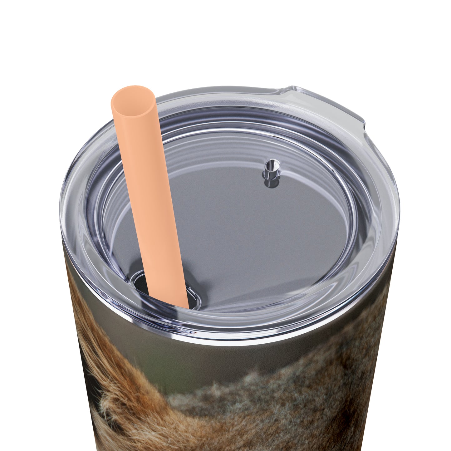 Skinny Tumbler with Straw Male Lion Edition, 20oz