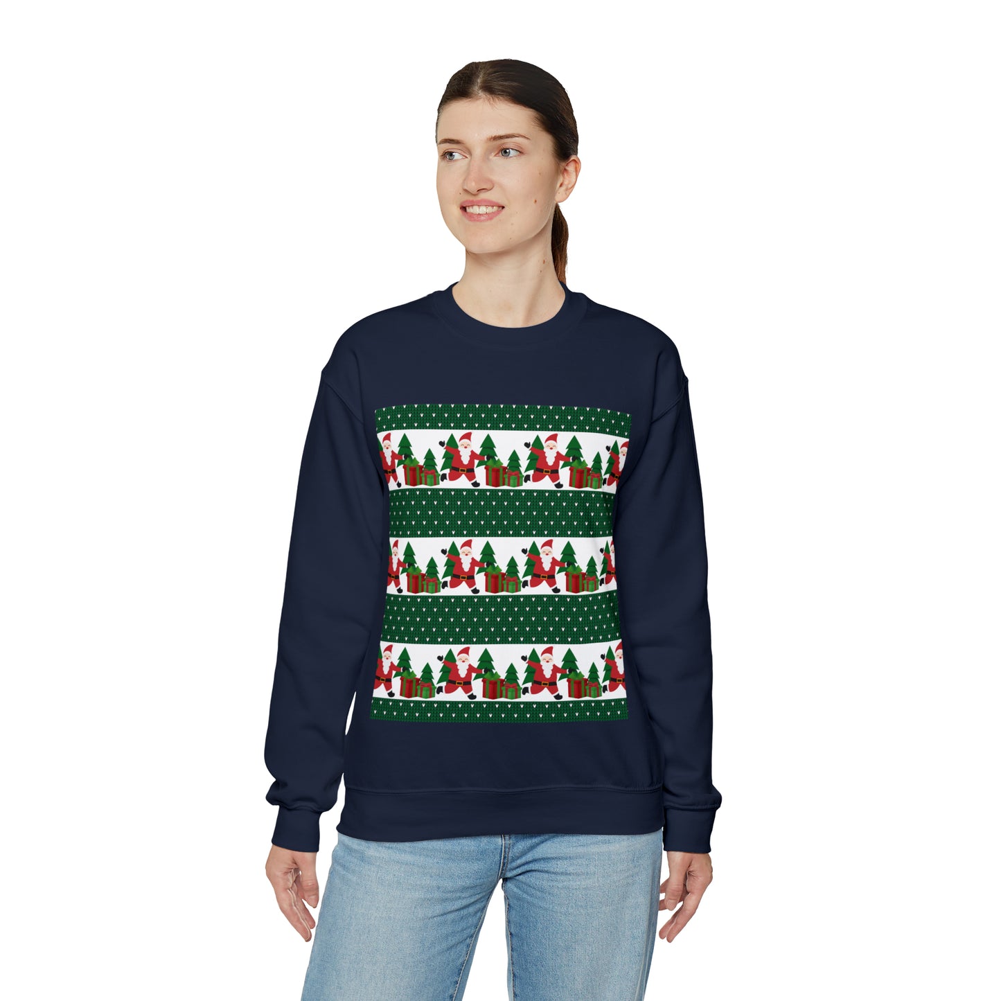 Unisex Heavy Blend™ Crewneck Christmas Ugly Sweatshirt21