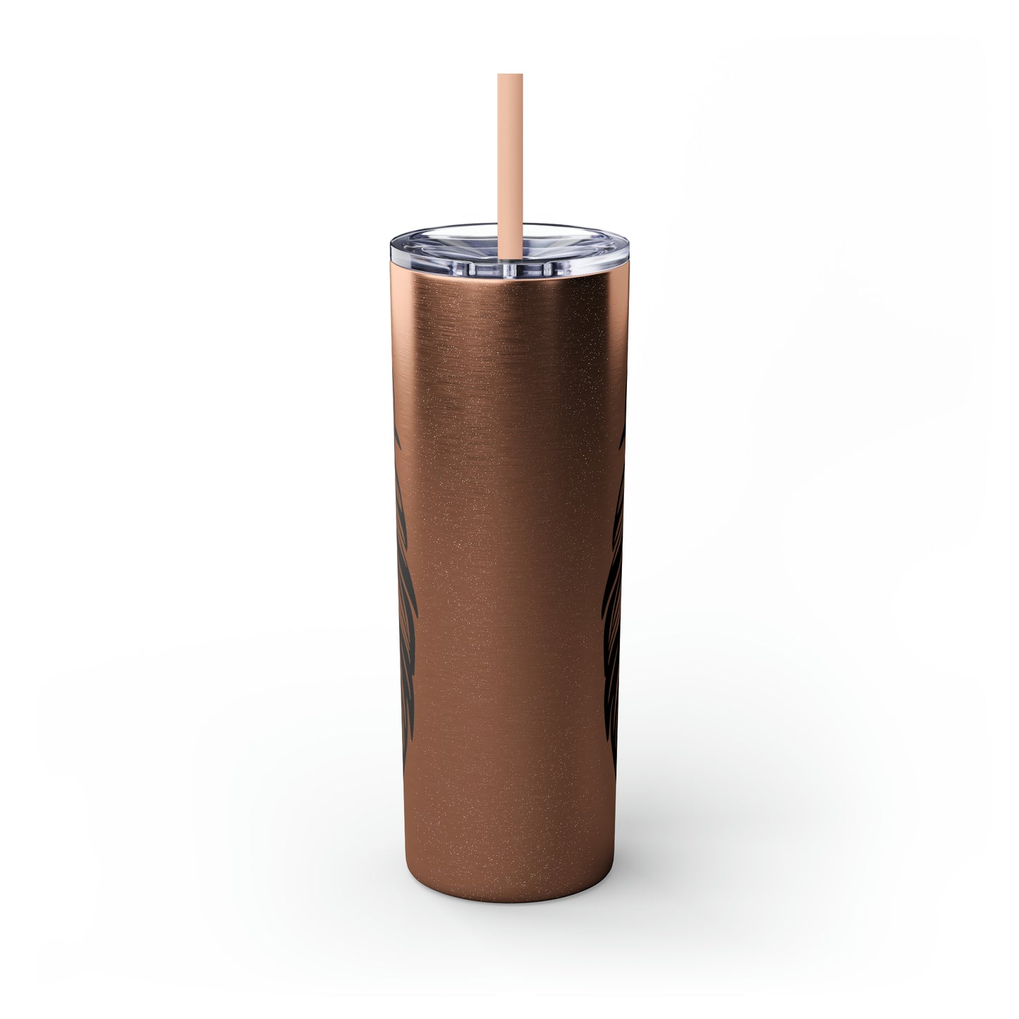 Skinny Tumbler with Straw, 20oz - Lion Face