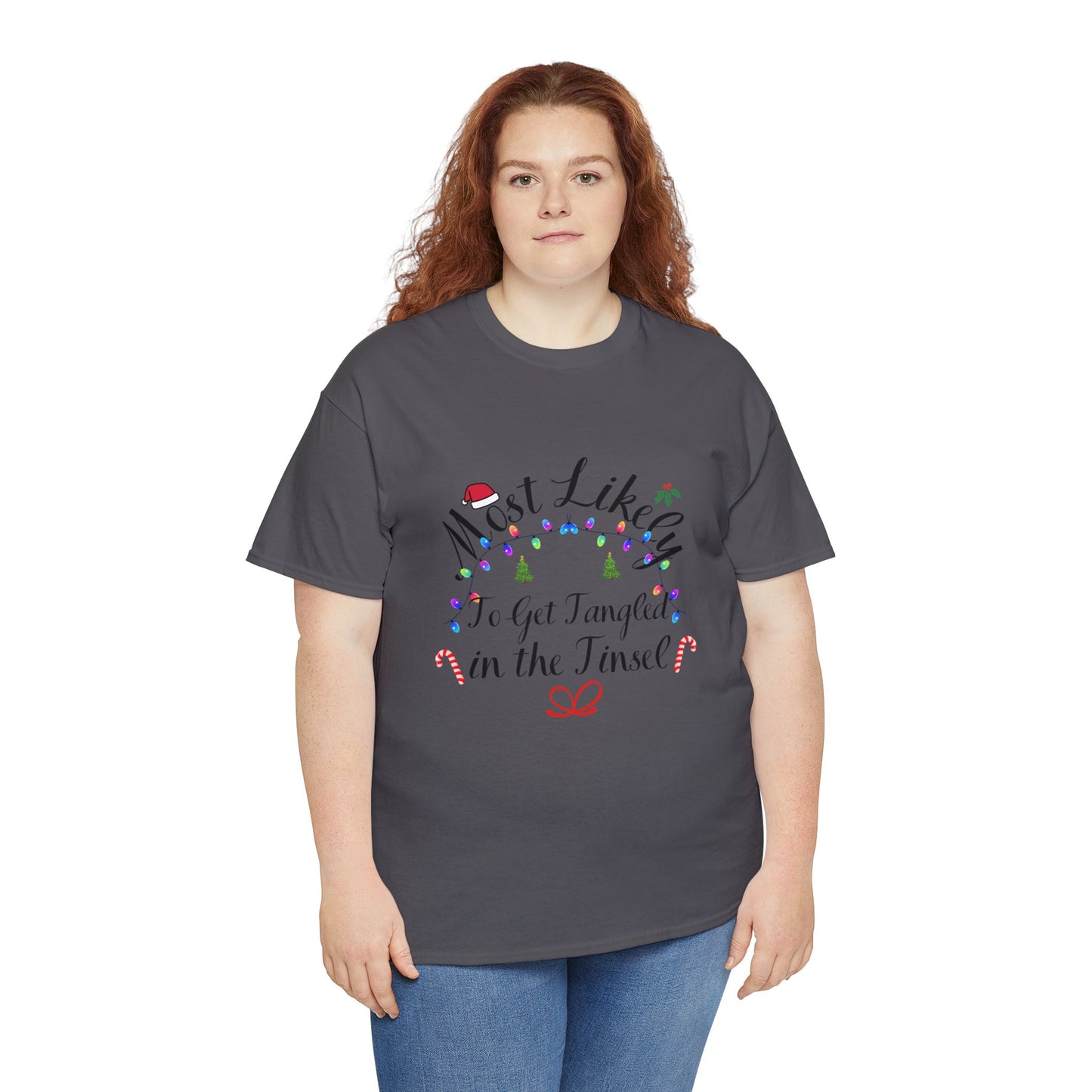 Christmas Ugly Tees Unisex Heavy Cotton Tee in the Tinsel