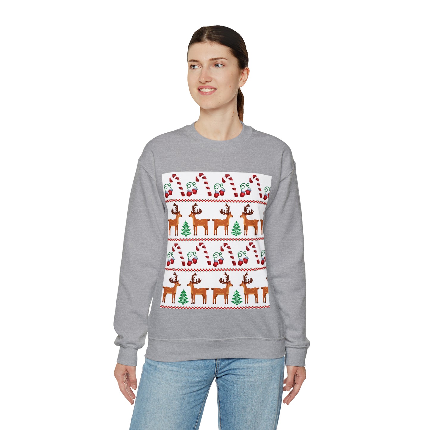 Unisex Heavy Blend™ Crewneck Christmas Ugly Sweatshirt24