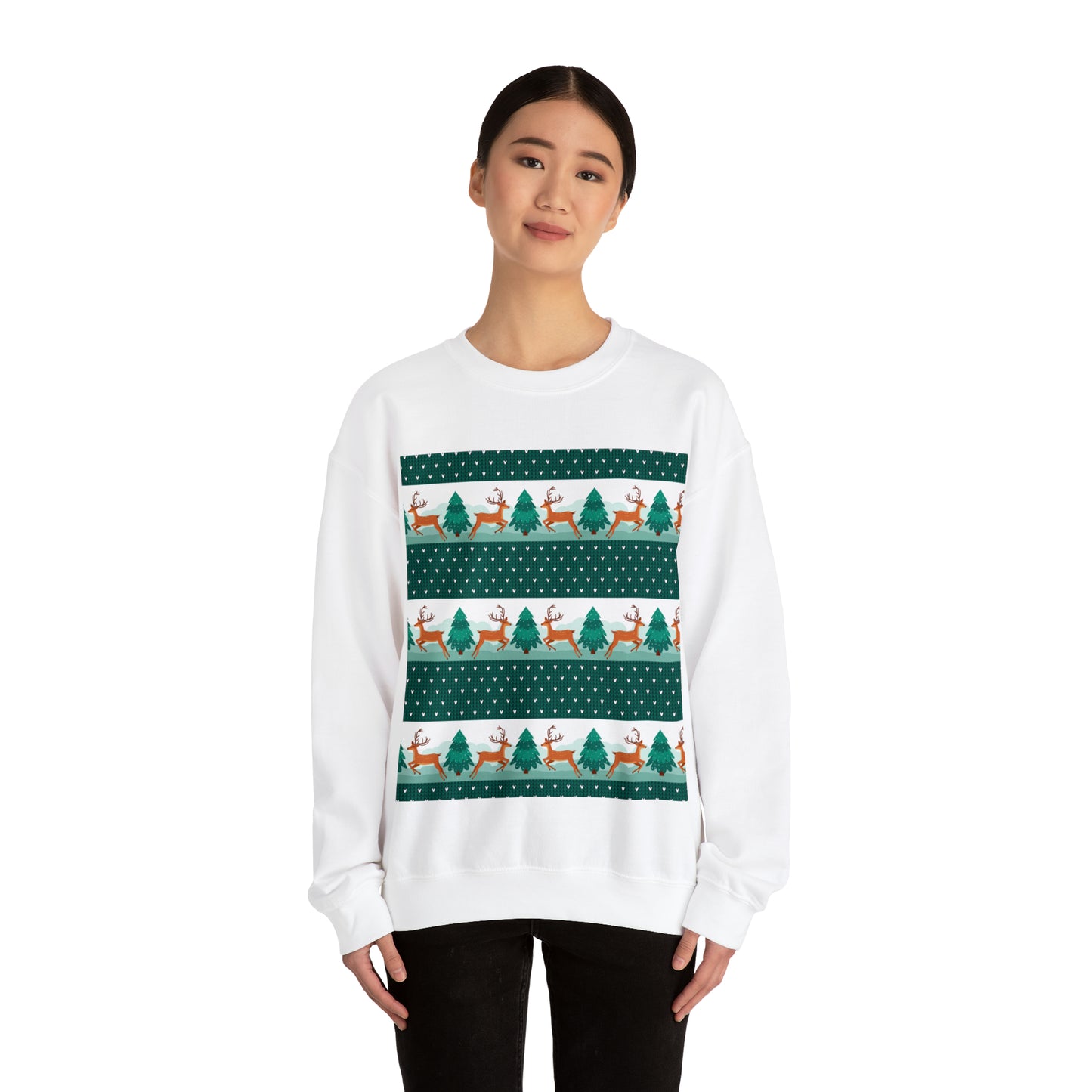 Unisex Heavy Blend™ Crewneck Christmas Ugly Sweatshirt3