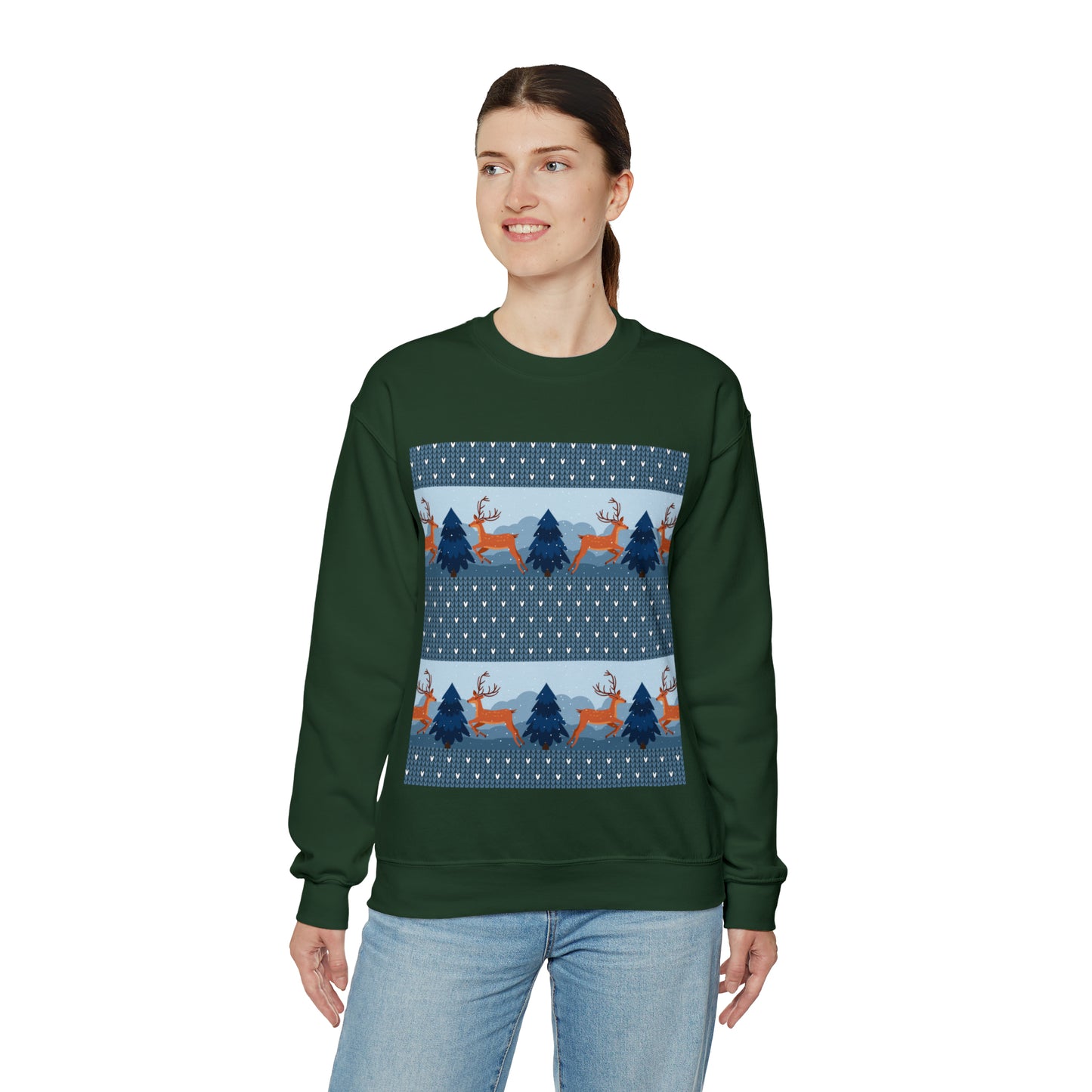 Unisex Heavy Blend™ Crewneck Christmas Ugly Sweatshirt22