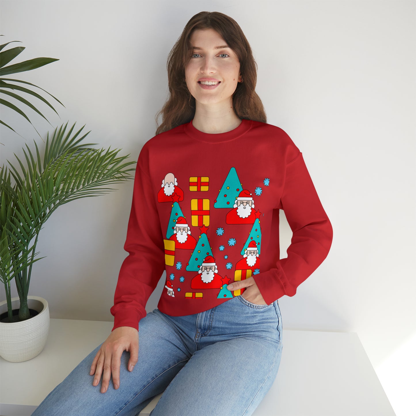 Unisex Heavy Blend™ Crewneck Christmas Ugly Sweatshirt20