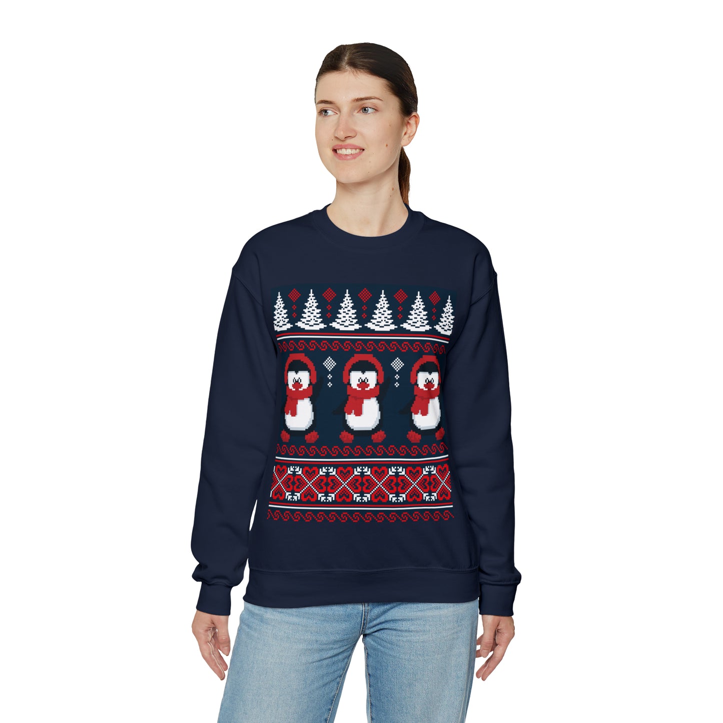 Unisex Heavy Blend™ Crewneck Christmas Ugly Sweatshirt16