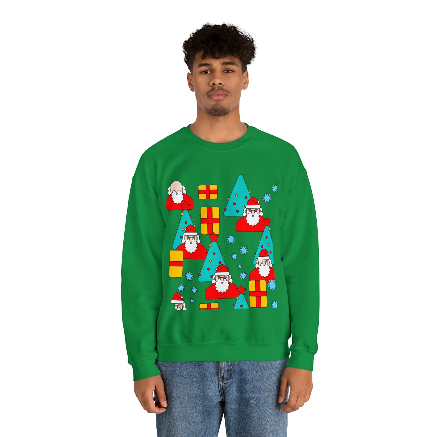 Unisex Heavy Blend™ Crewneck Christmas Ugly Sweatshirt20