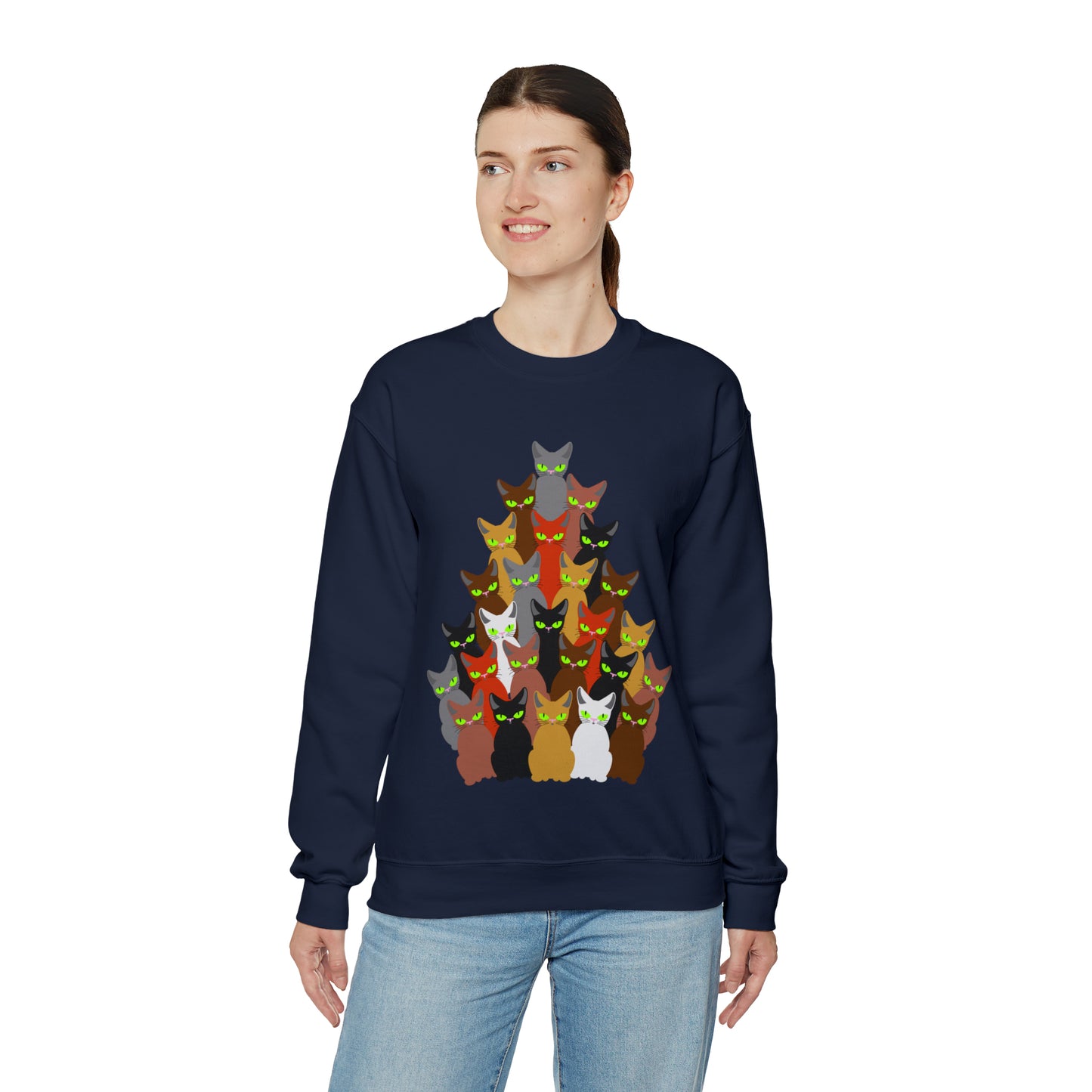 Unisex Heavy Blend™ Crewneck Christmas Ugly Sweatshirt12