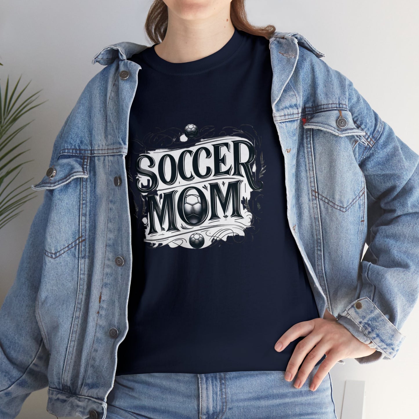 Soccer Mom Black Design Unisex Heavy Cotton Tee